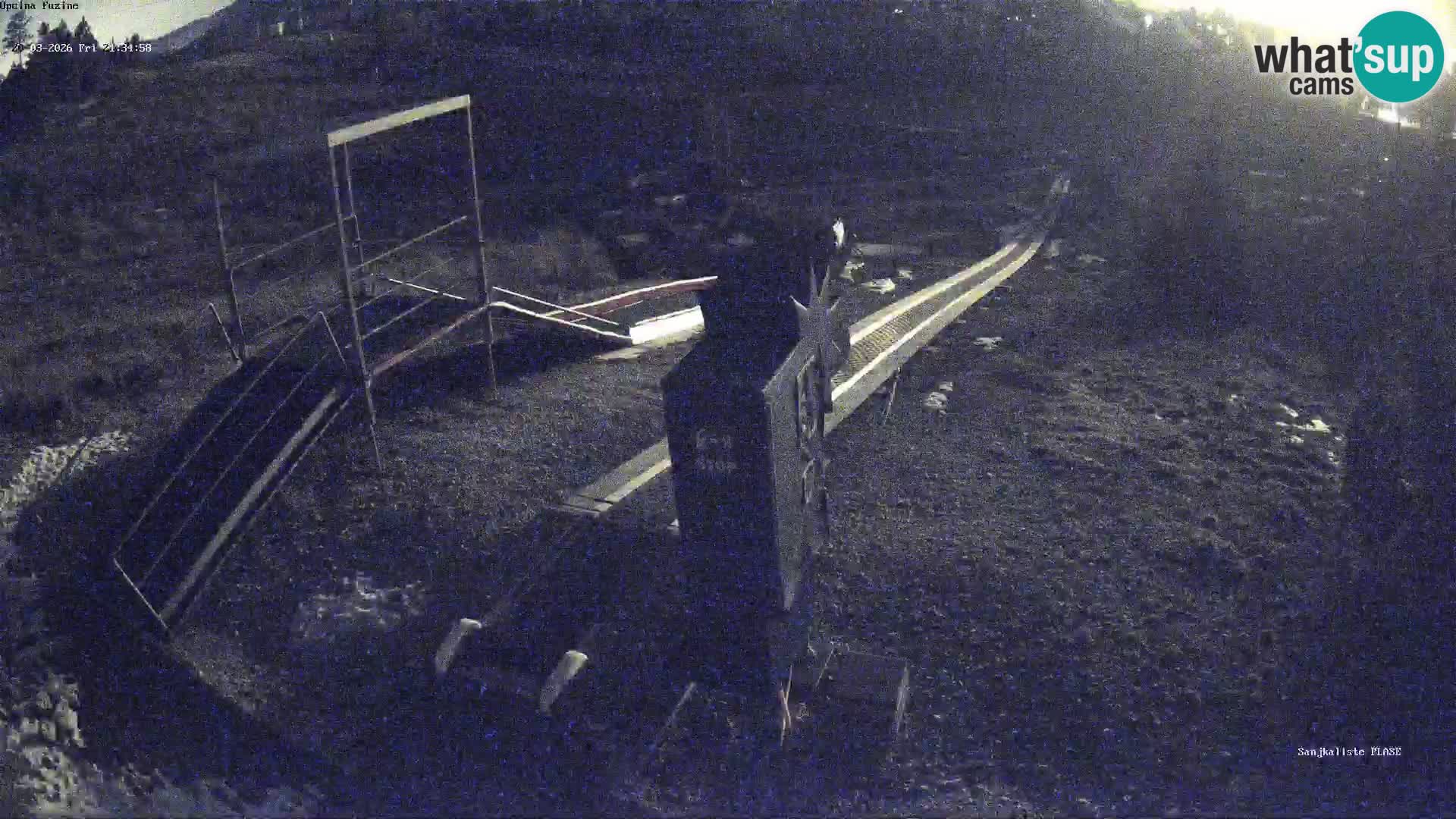 Webcam en vivo Pista de trineo Fužine – Croacia