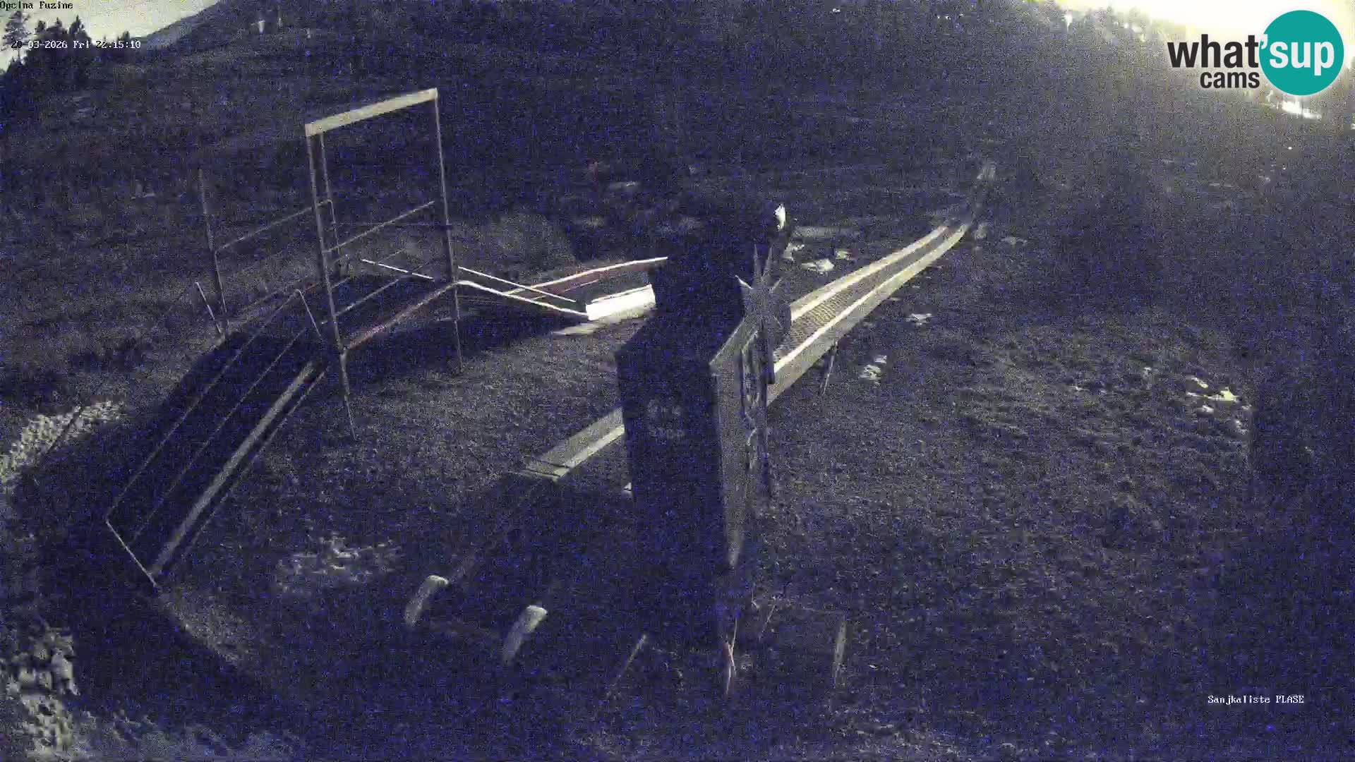 Webcam en vivo Pista de trineo Fužine – Croacia