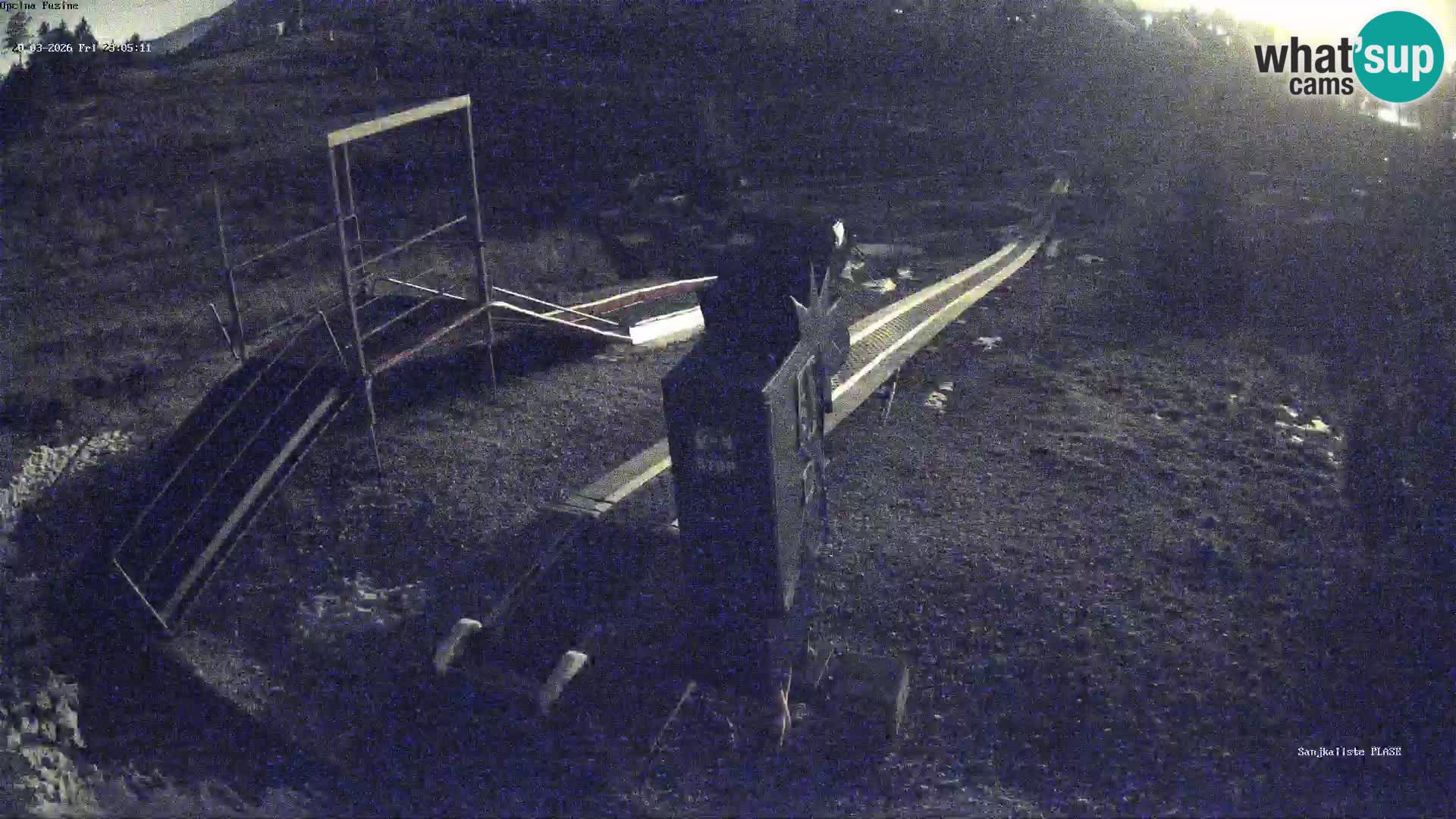 Webcam en vivo Pista de trineo Fužine – Croacia