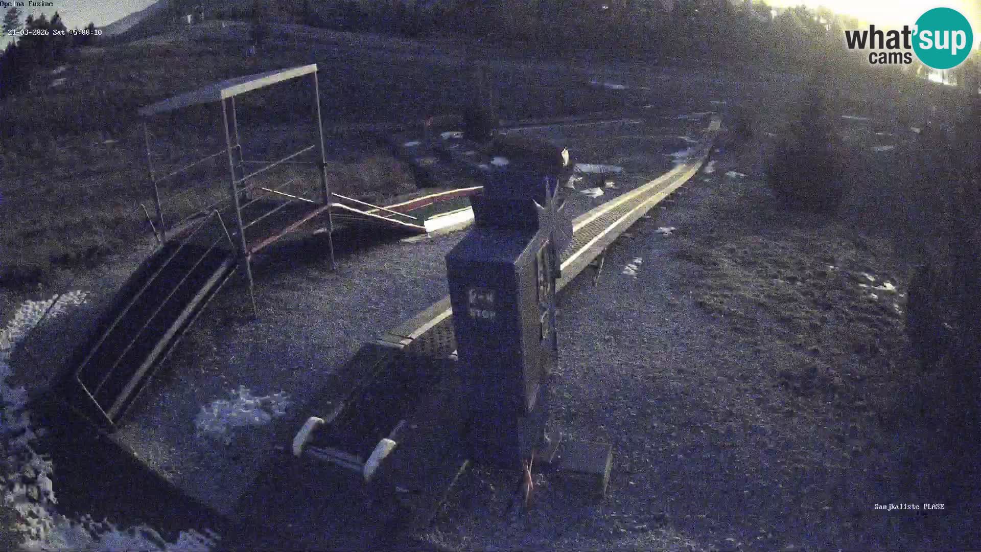 Live webcam Pista da slittino Fužine – Croazia