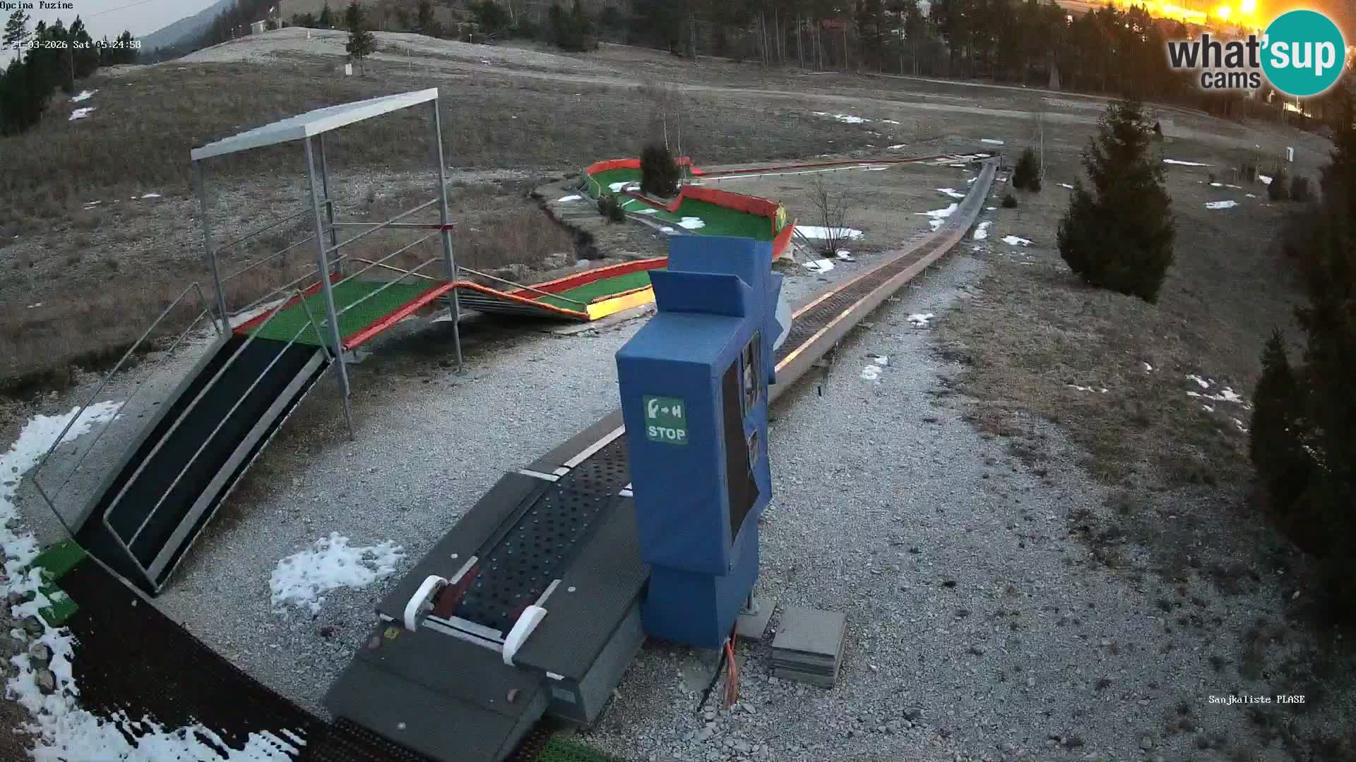 Live webcam Fužine toboggan run – Croatia