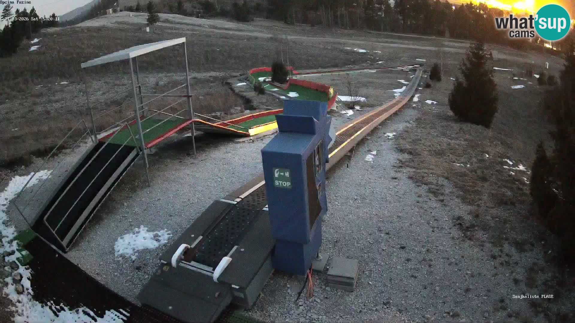 Live webcam Fužine toboggan run – Croatia