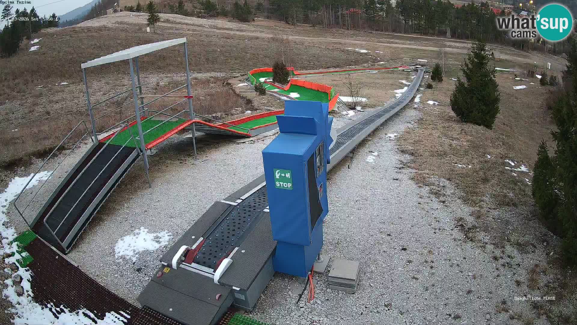 Webcam en direct Piste de luge de Fužine – Croatie