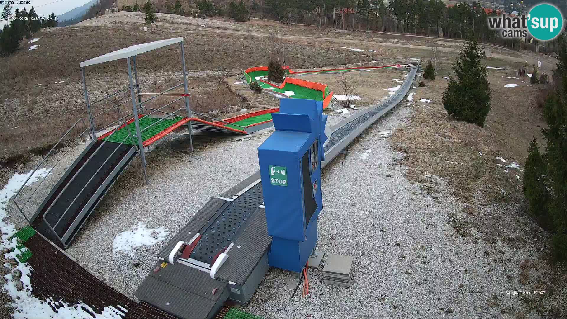 Webcam en direct Piste de luge de Fužine – Croatie