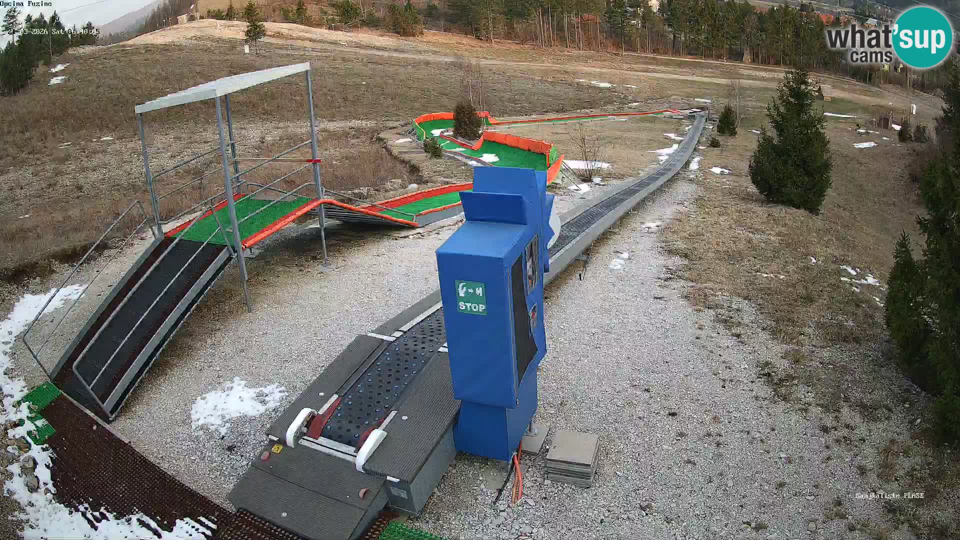 Live webcam Pista da slittino Fužine – Croazia