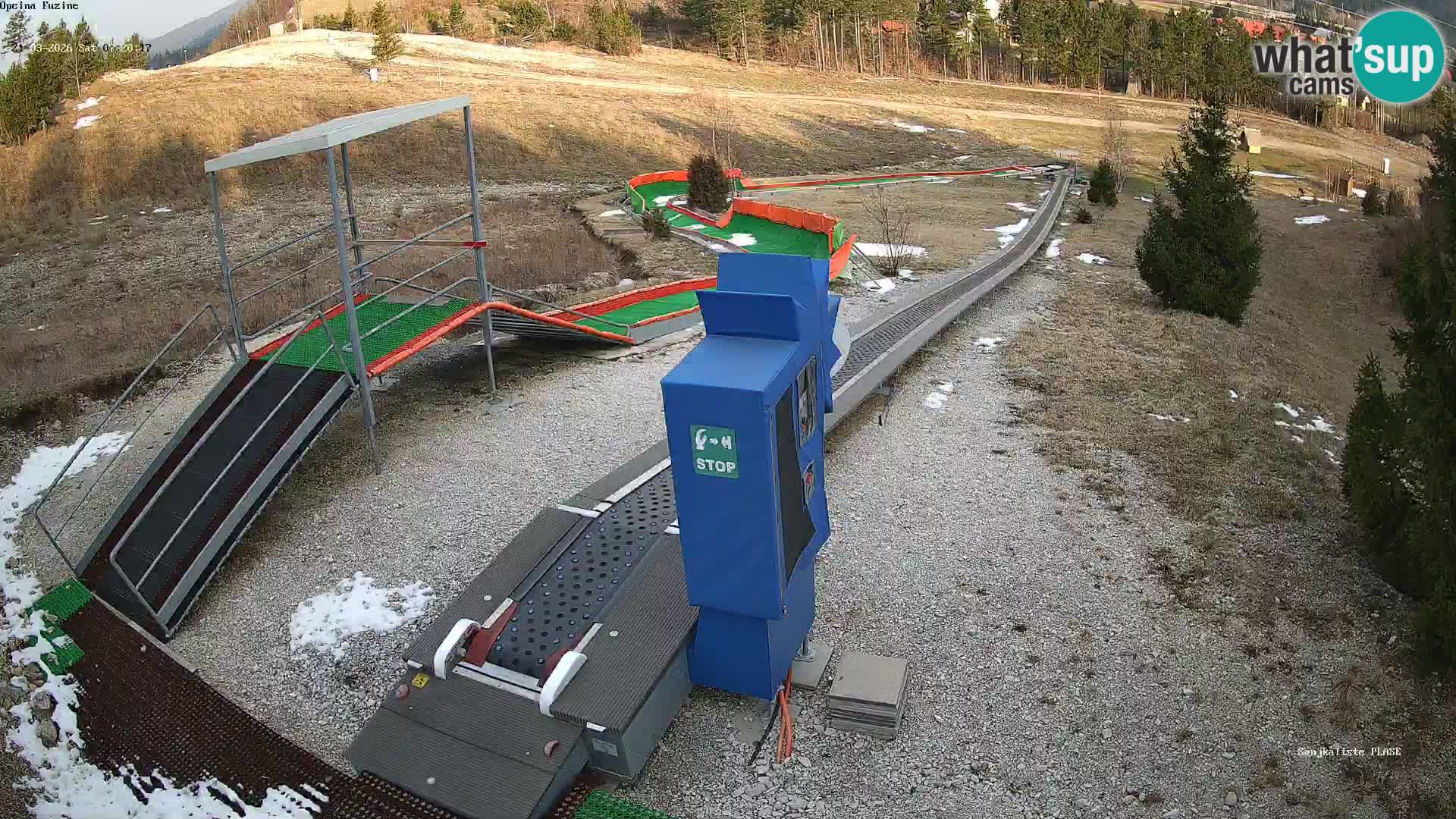 Webcam en direct Piste de luge de Fužine – Croatie