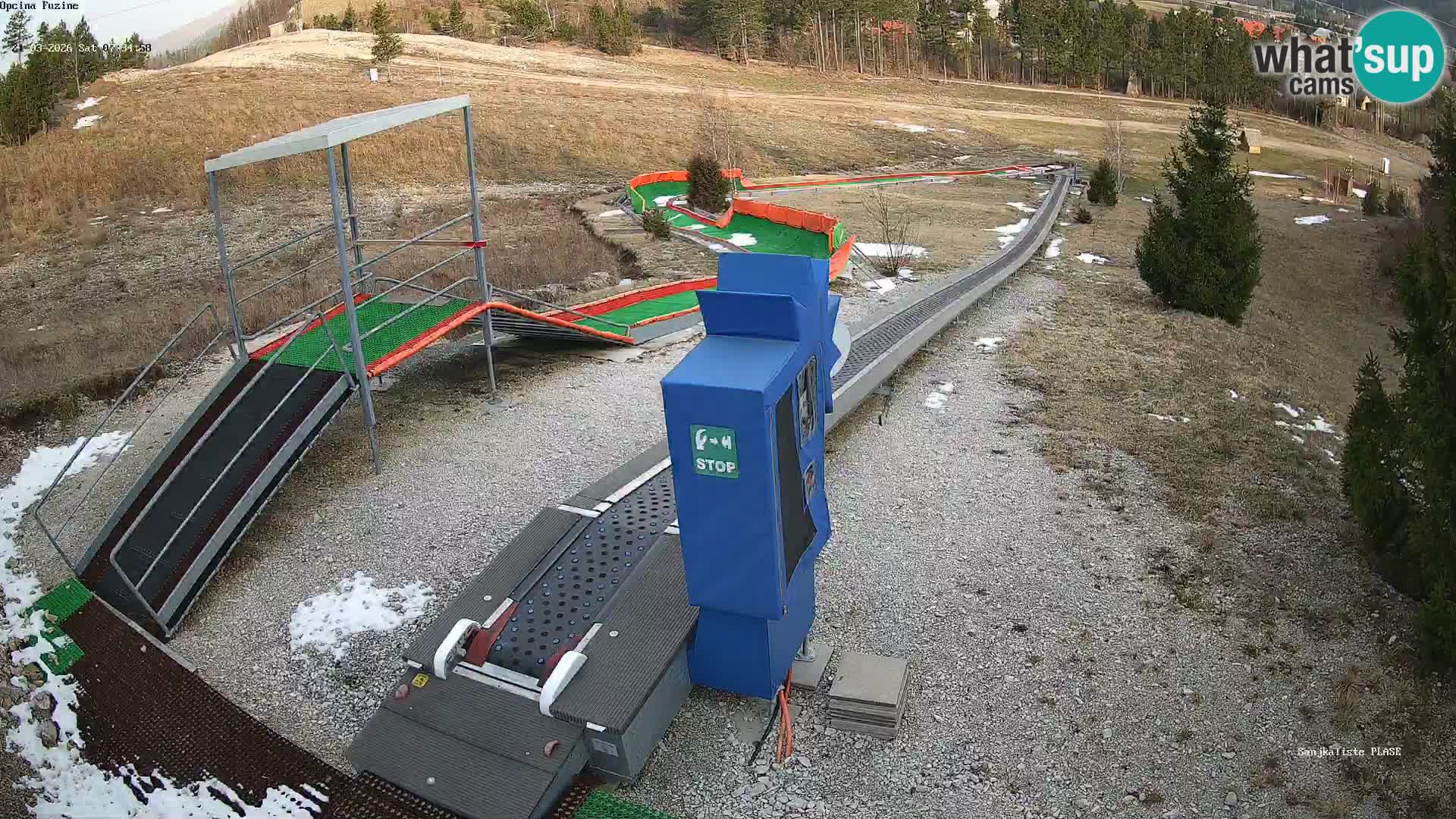 Webcam en vivo Pista de trineo Fužine – Croacia