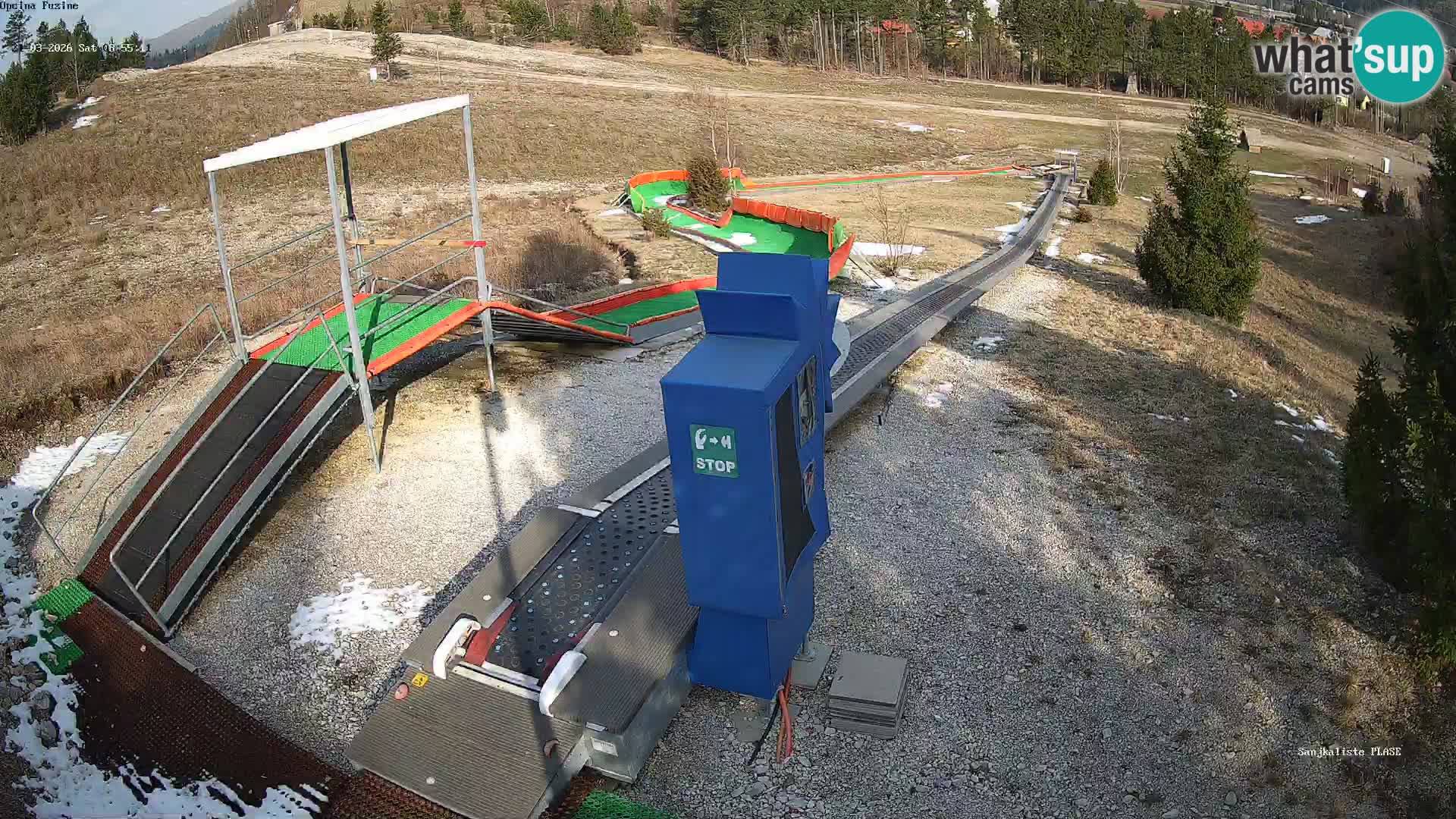 Live webcam Pista da slittino Fužine – Croazia