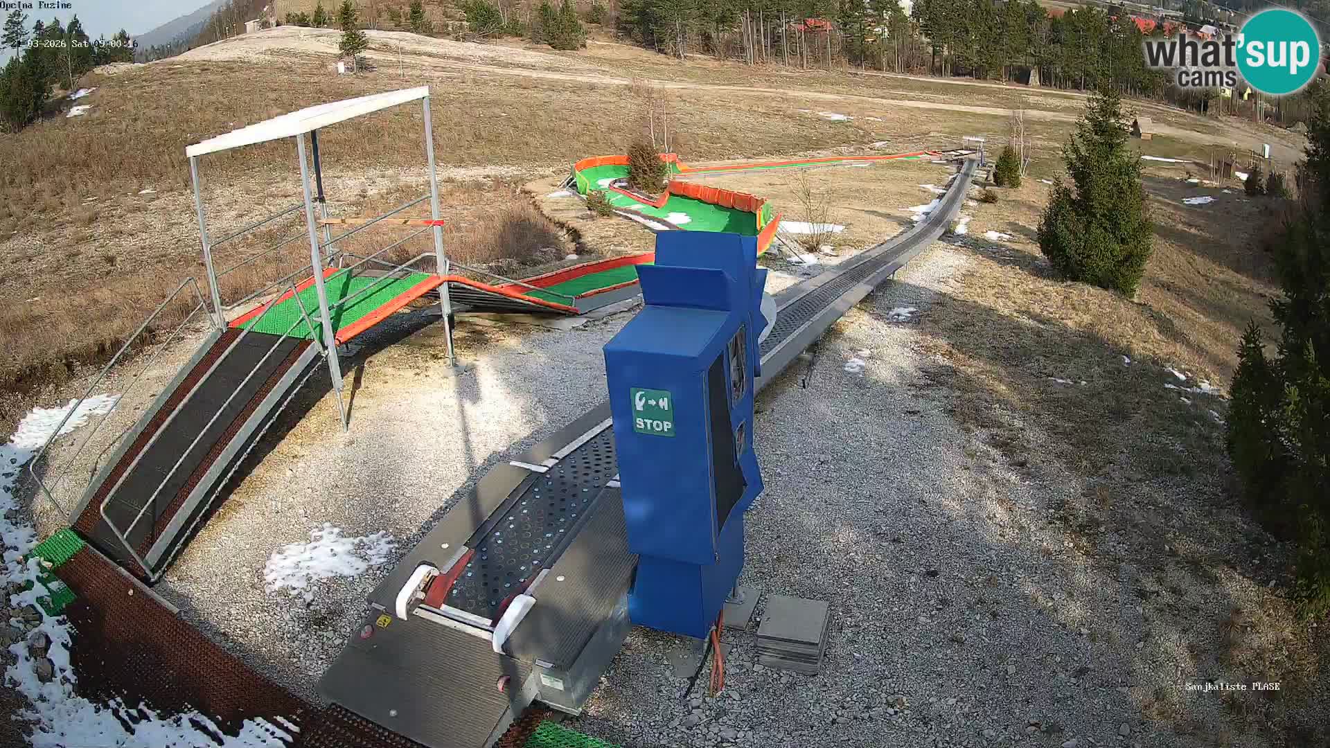 Live webcam Fužine toboggan run – Croatia