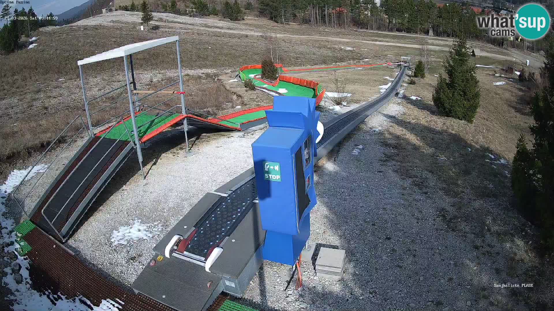 Live webcam Fužine toboggan run – Croatia