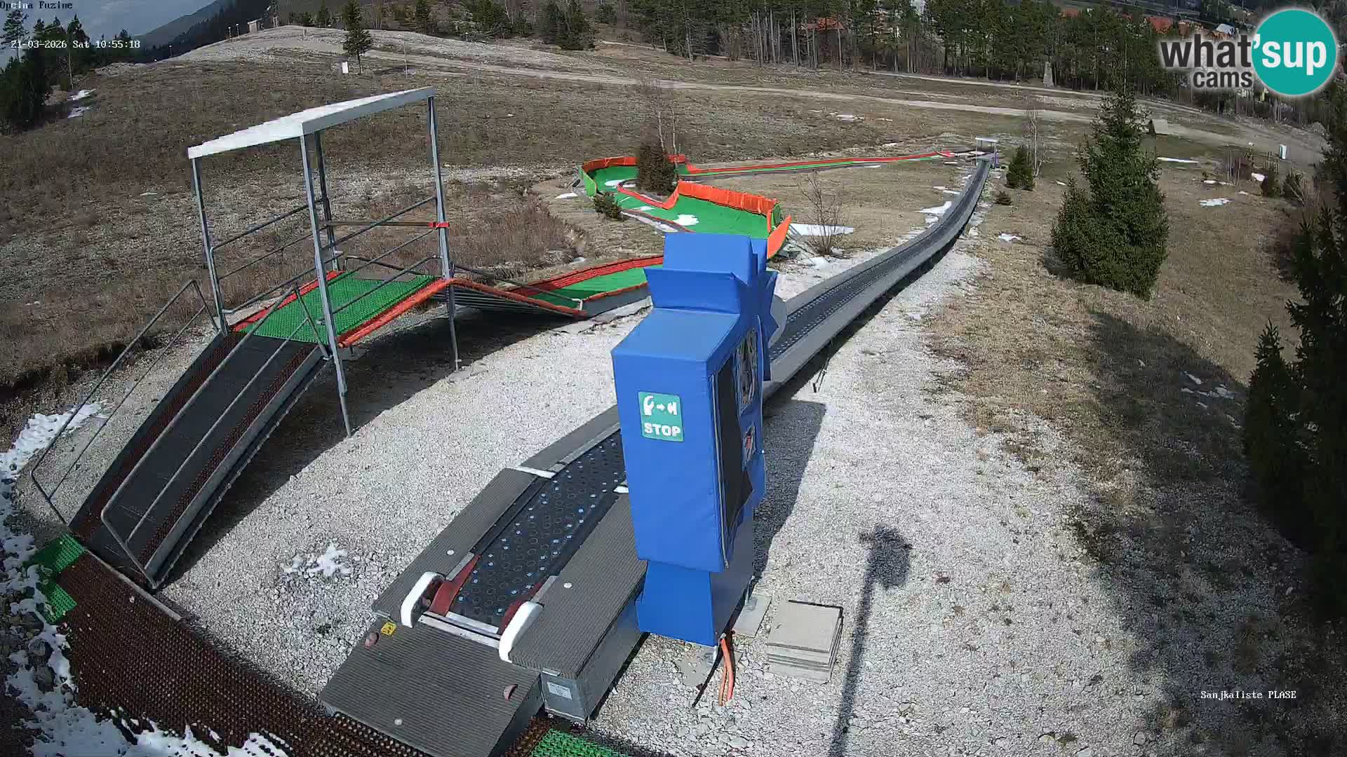 Live webcam Pista da slittino Fužine – Croazia