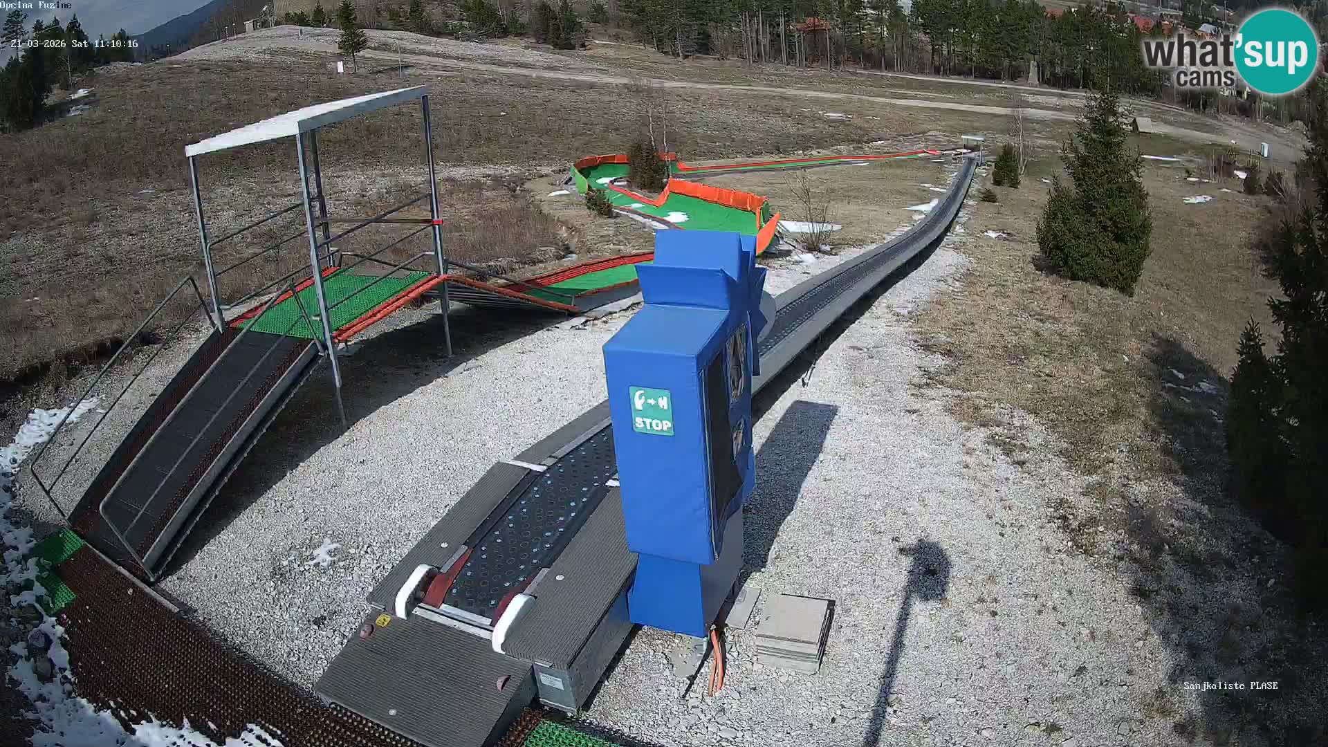 Spletna kamera v živo Sankališče Fužine – Hrvaška