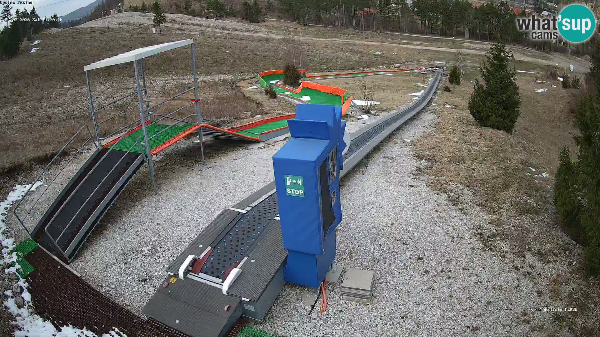 Live webcam Fužine toboggan run – Croatia