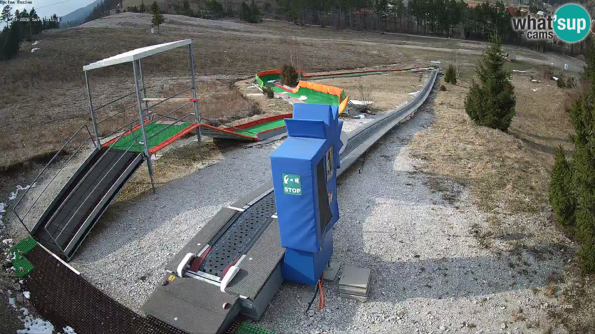 Live webcam Fužine toboggan run – Croatia