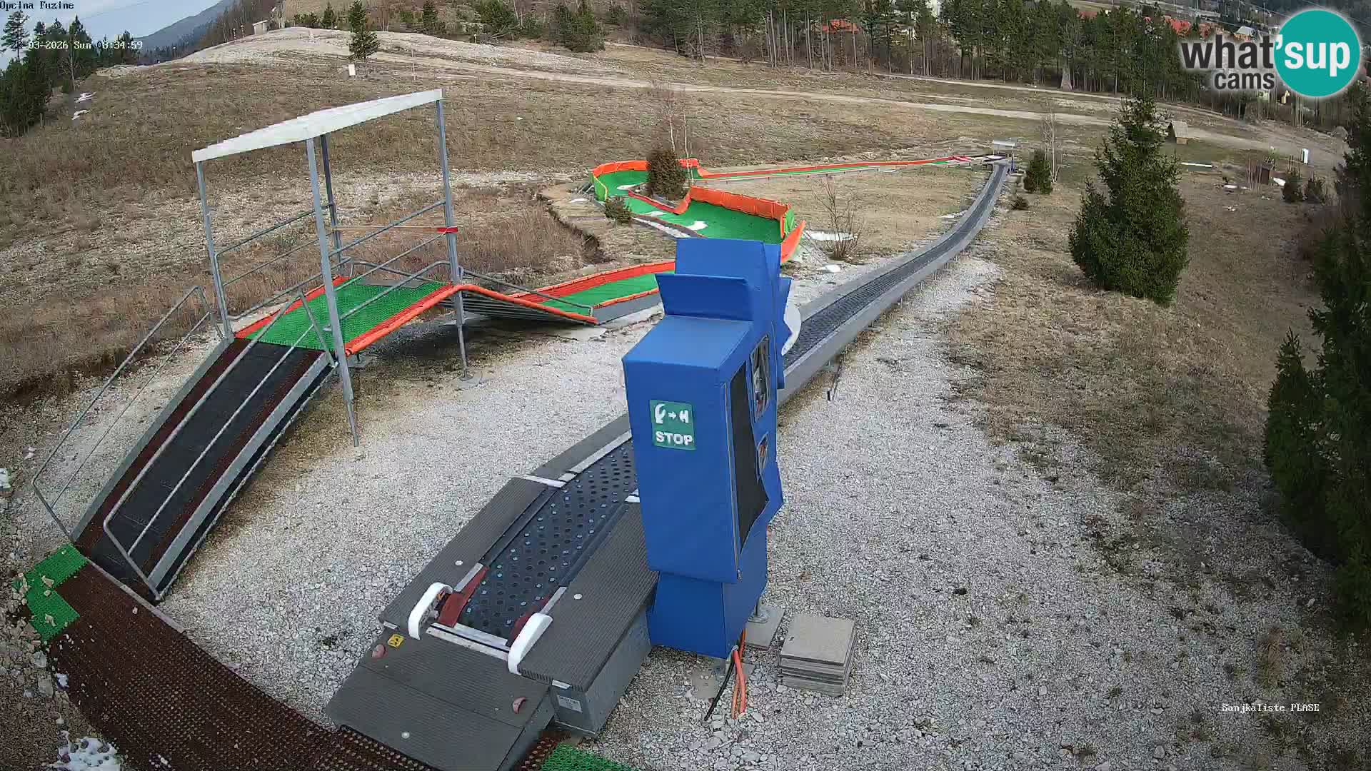 Live webcam Fužine toboggan run – Croatia