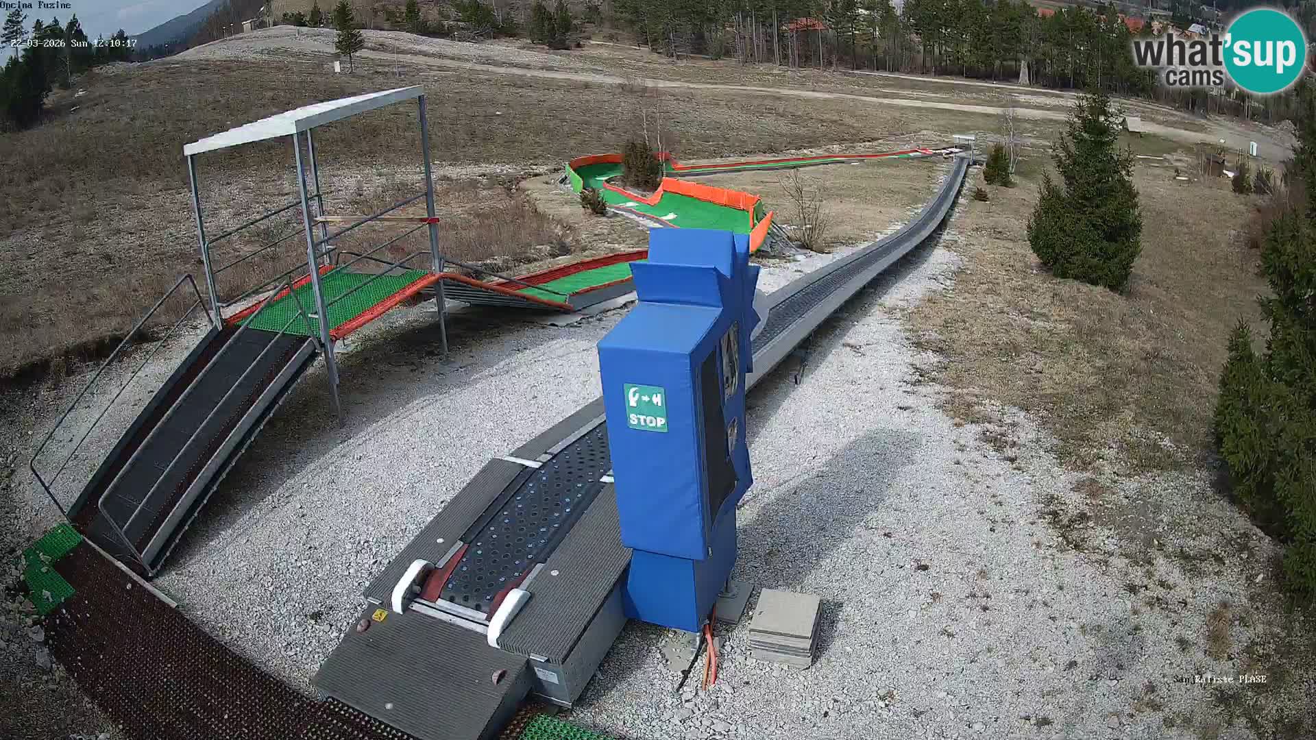 Live webcam Fužine toboggan run – Croatia