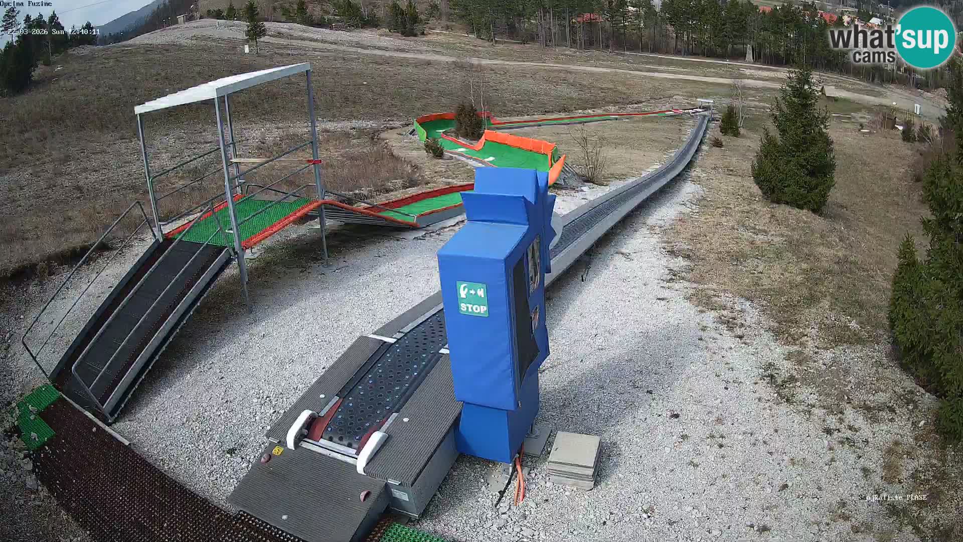 Live webcam Fužine toboggan run – Croatia