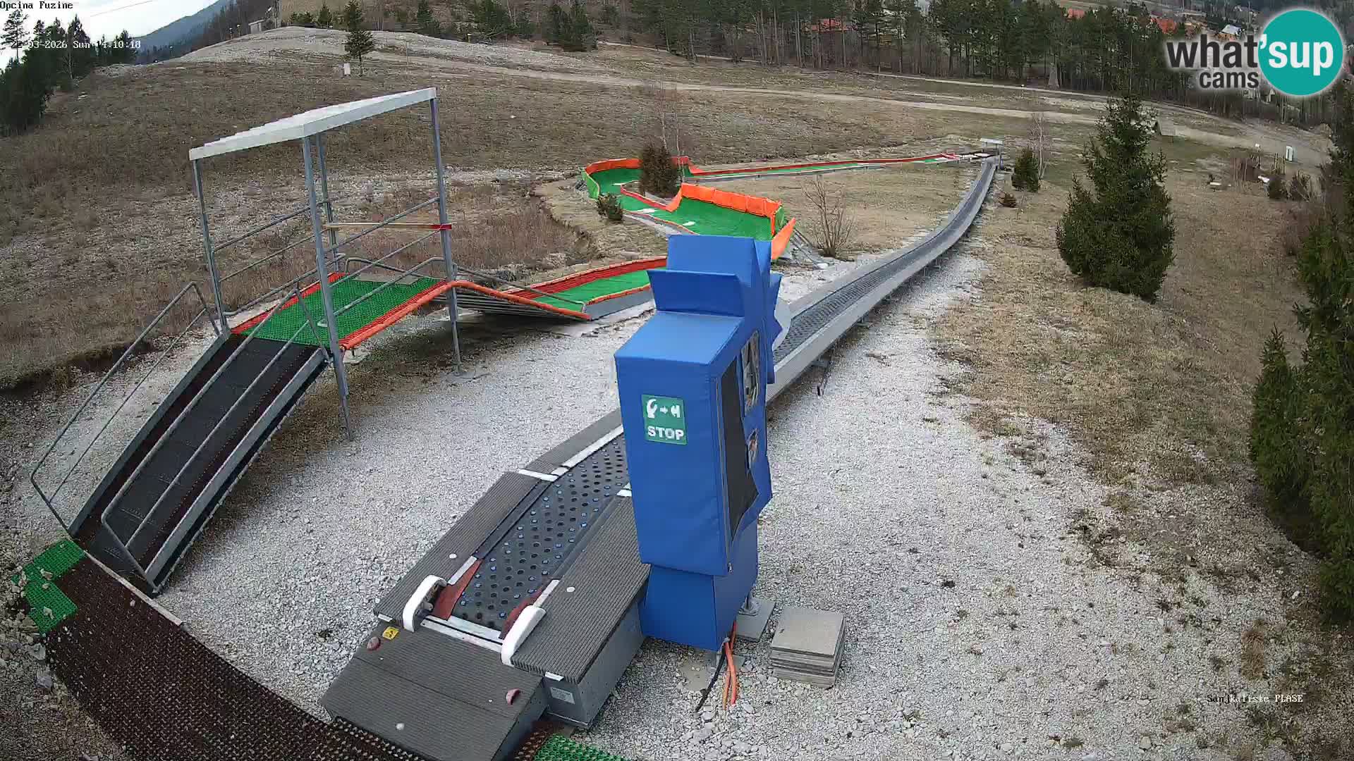 Live webcam Fužine toboggan run – Croatia