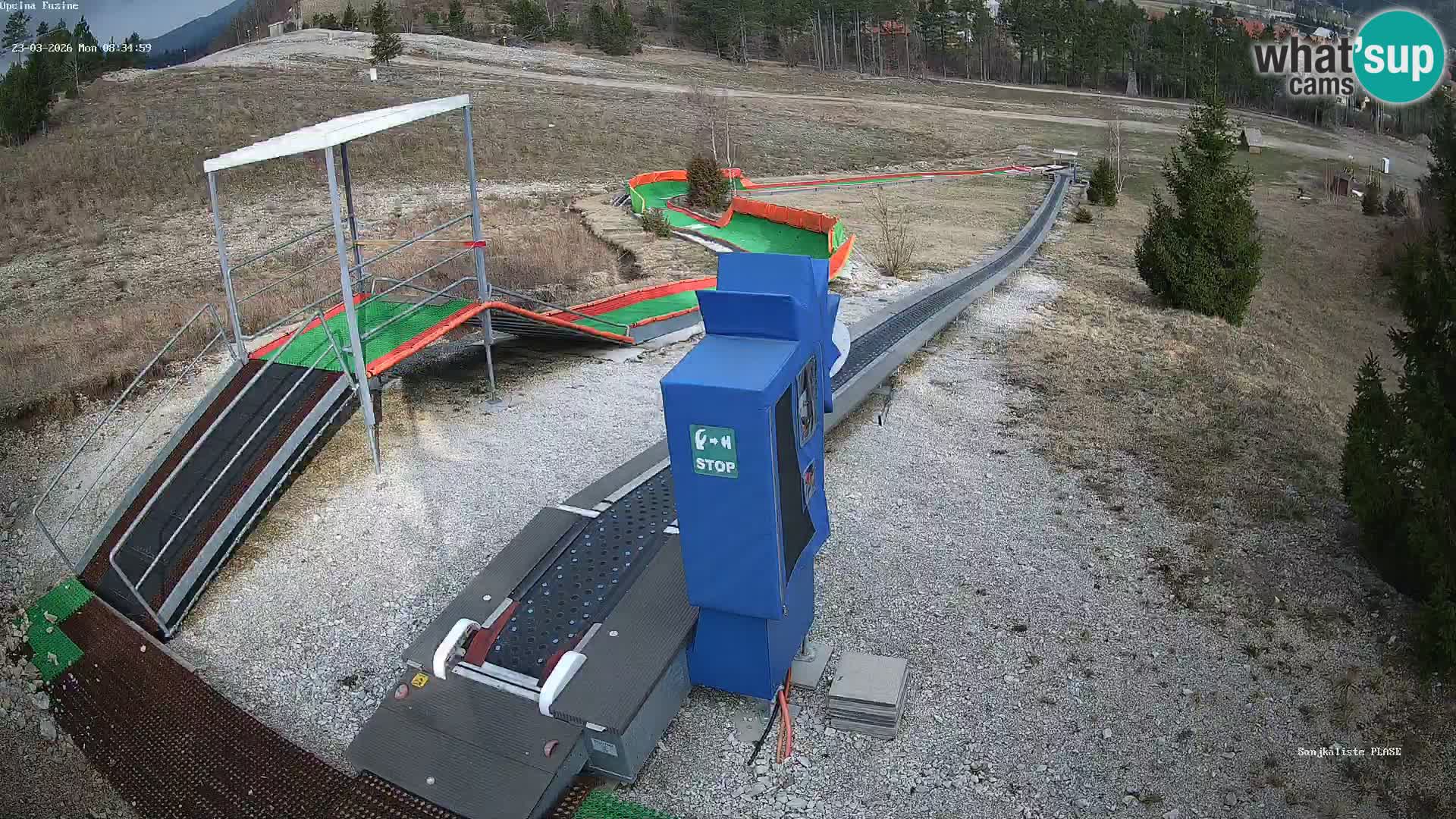 Live webcam Pista da slittino Fužine – Croazia