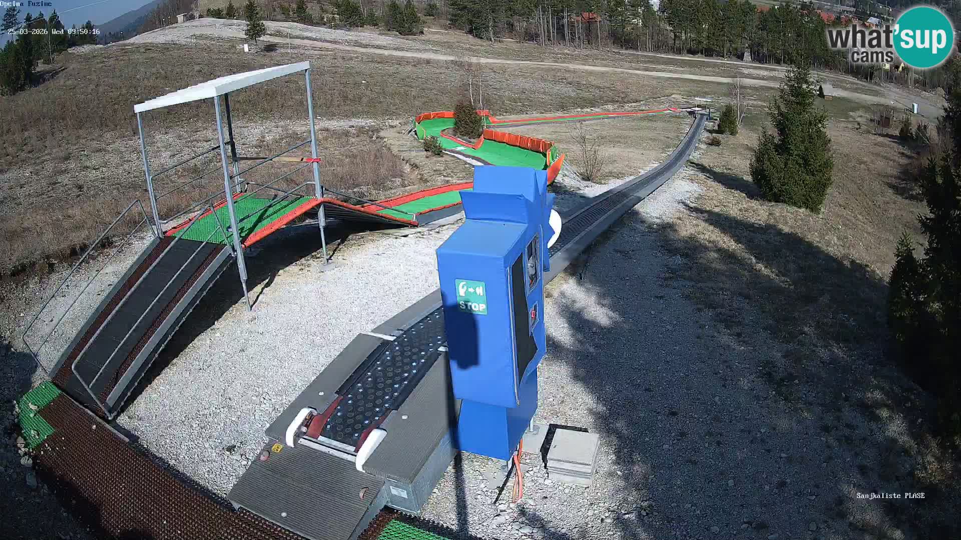 Live webcam Fužine toboggan run – Croatia