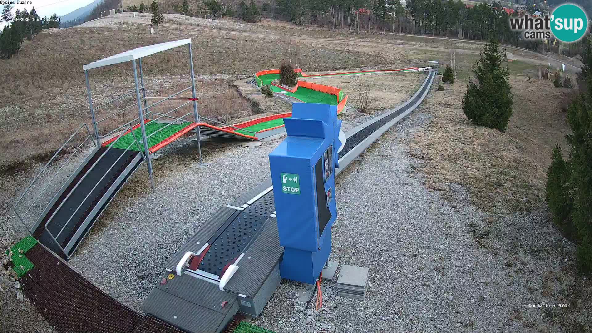 Live webcam Fužine toboggan run – Croatia