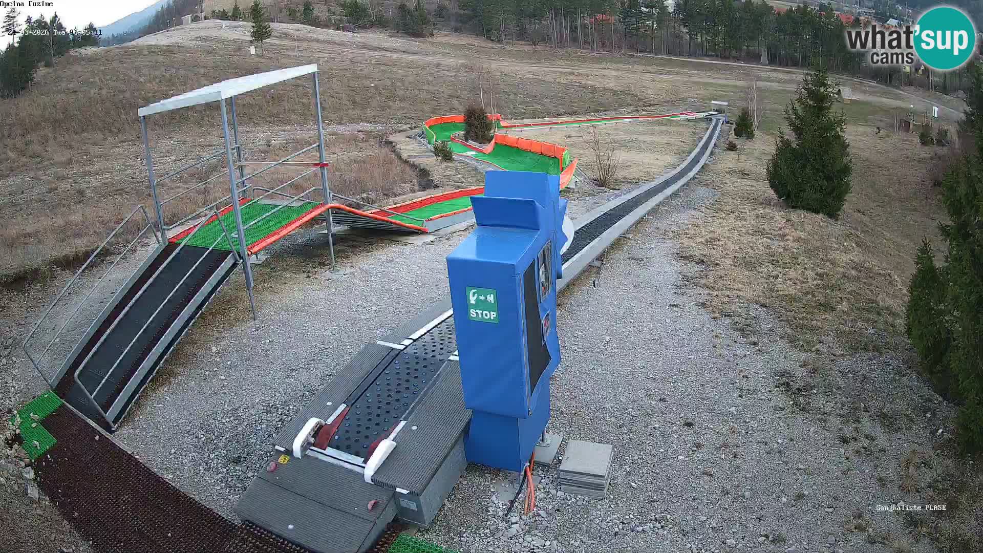 Live webcam Fužine toboggan run – Croatia