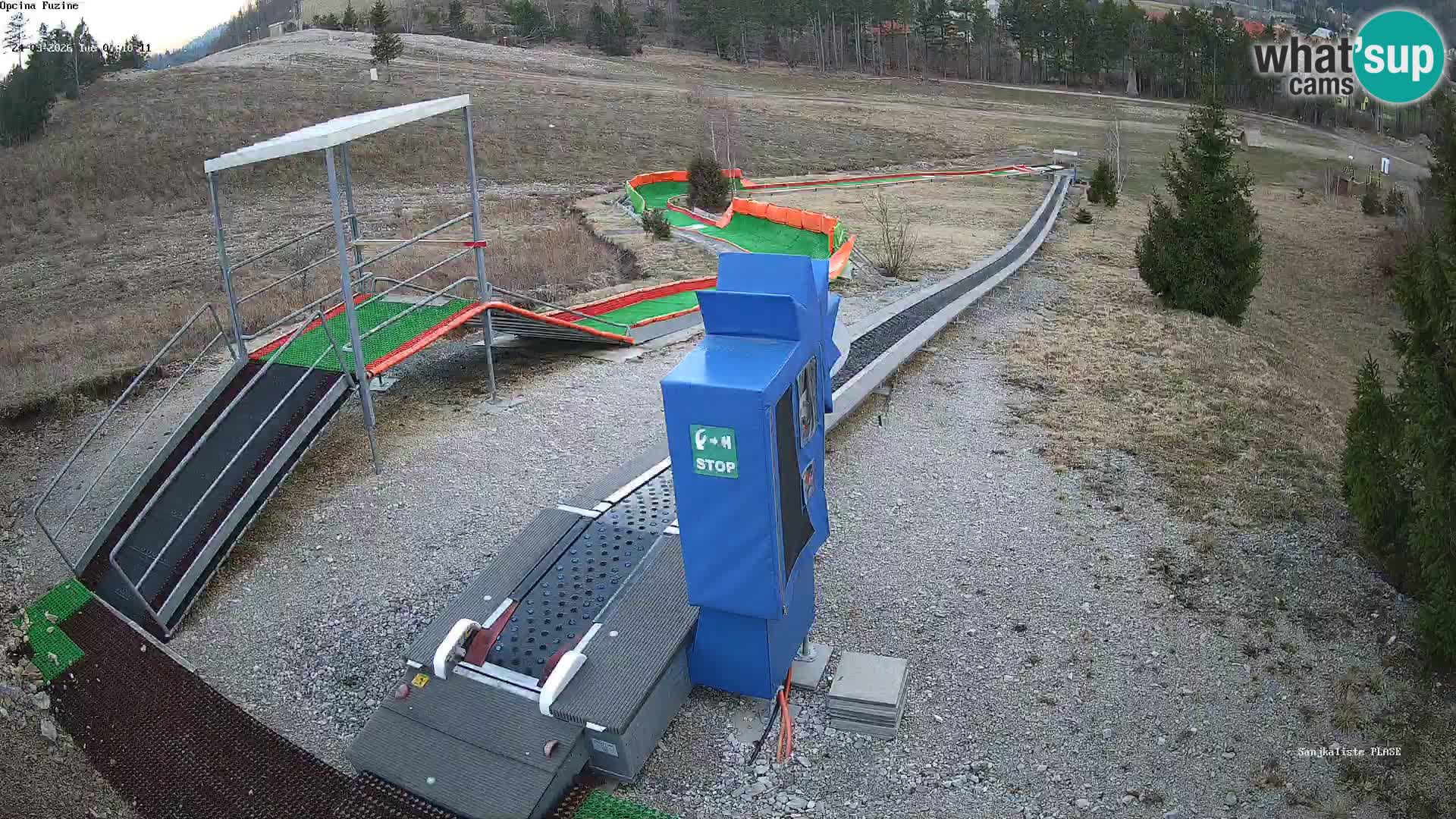 Live webcam Pista da slittino Fužine – Croazia