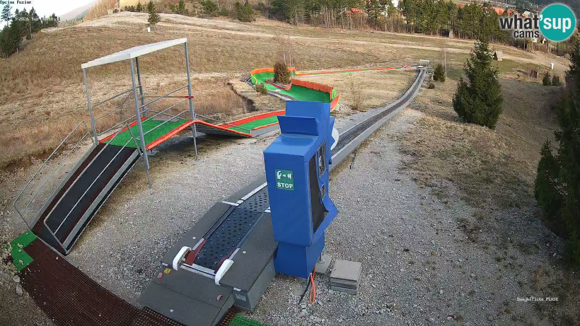 Live webcam Fužine toboggan run – Croatia