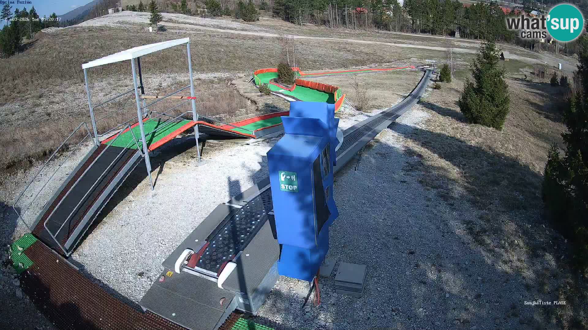 Webcam en vivo Pista de trineo Fužine – Croacia