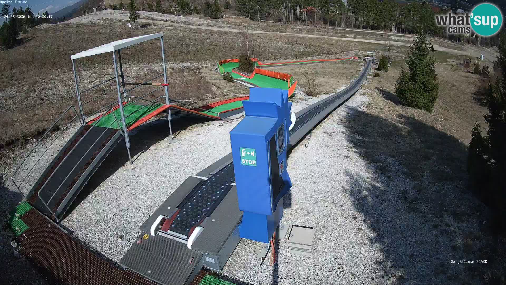 Live webcam Fužine toboggan run – Croatia