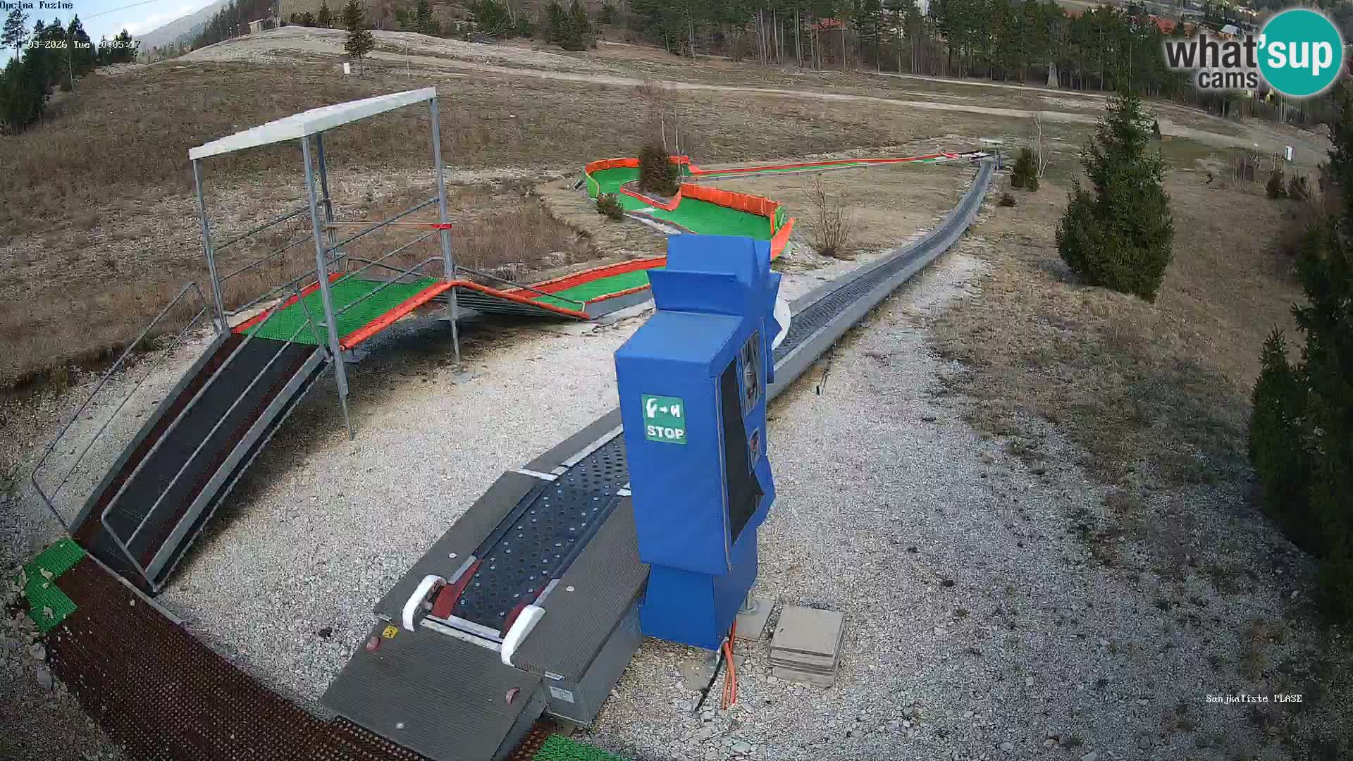 Live webcam Fužine toboggan run – Croatia