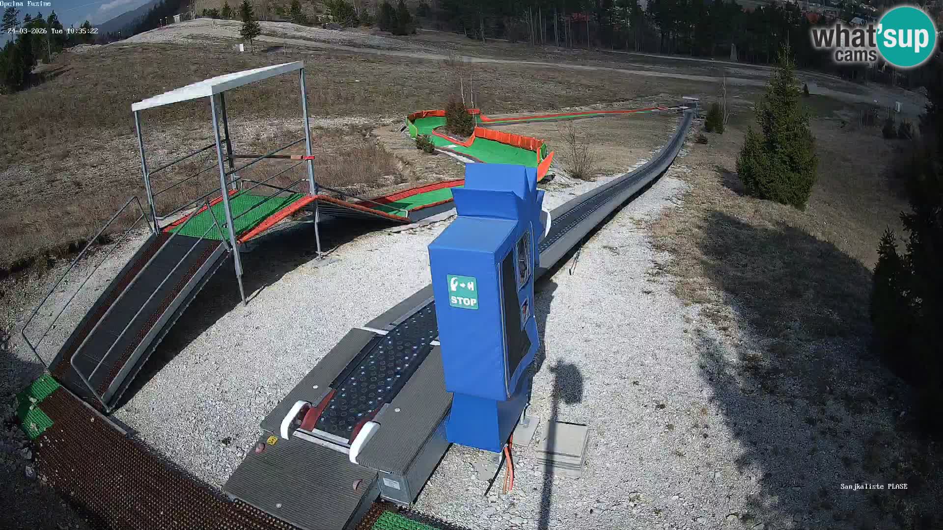 Webcam en vivo Pista de trineo Fužine – Croacia