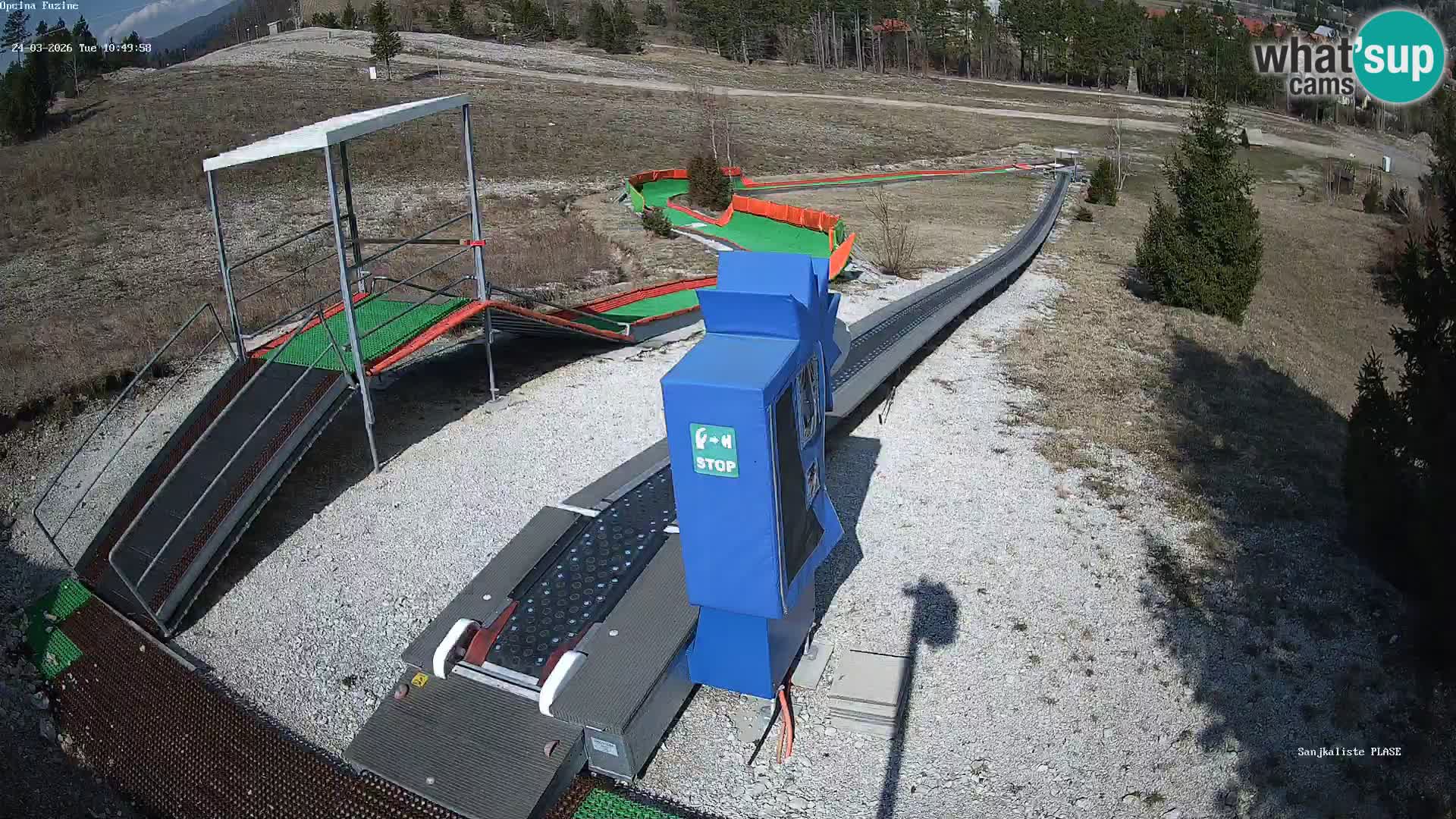 Live webcam Fužine toboggan run – Croatia