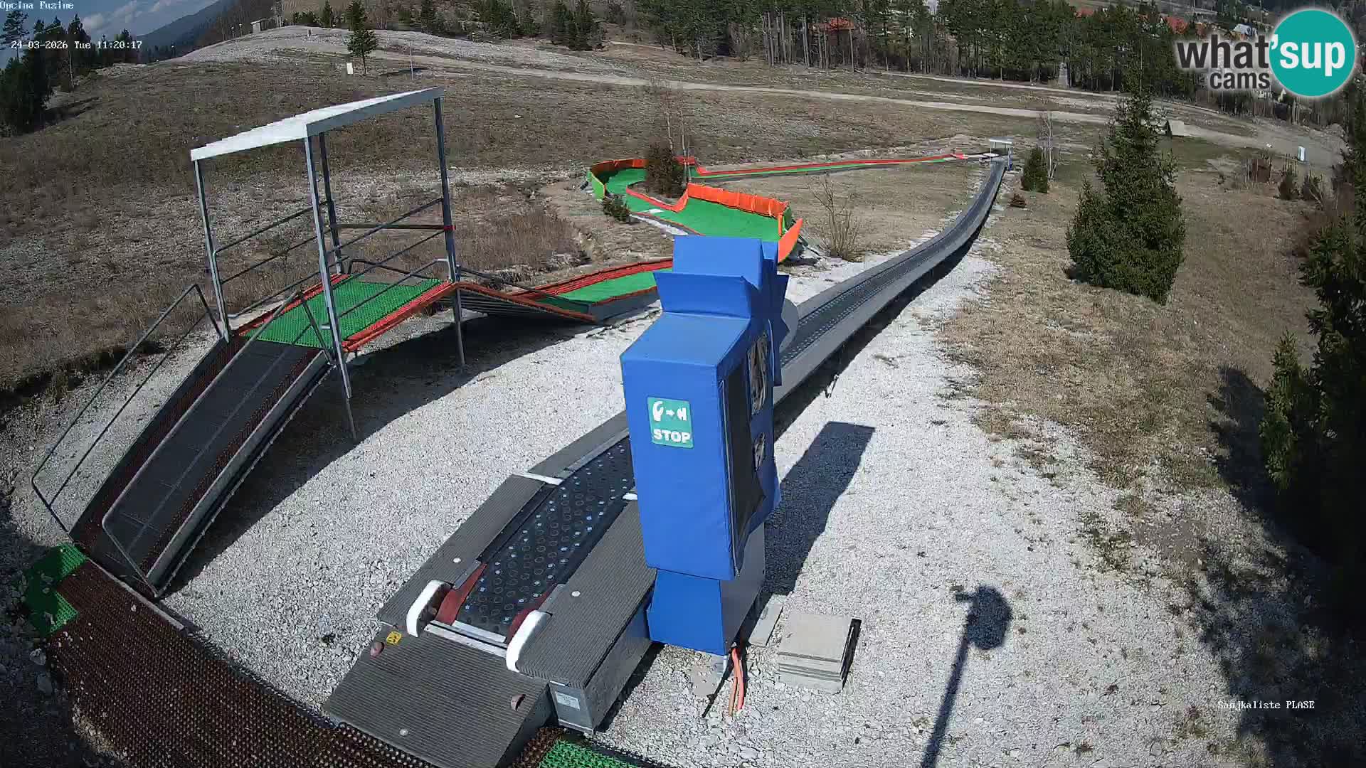 Live webcam Fužine toboggan run – Croatia