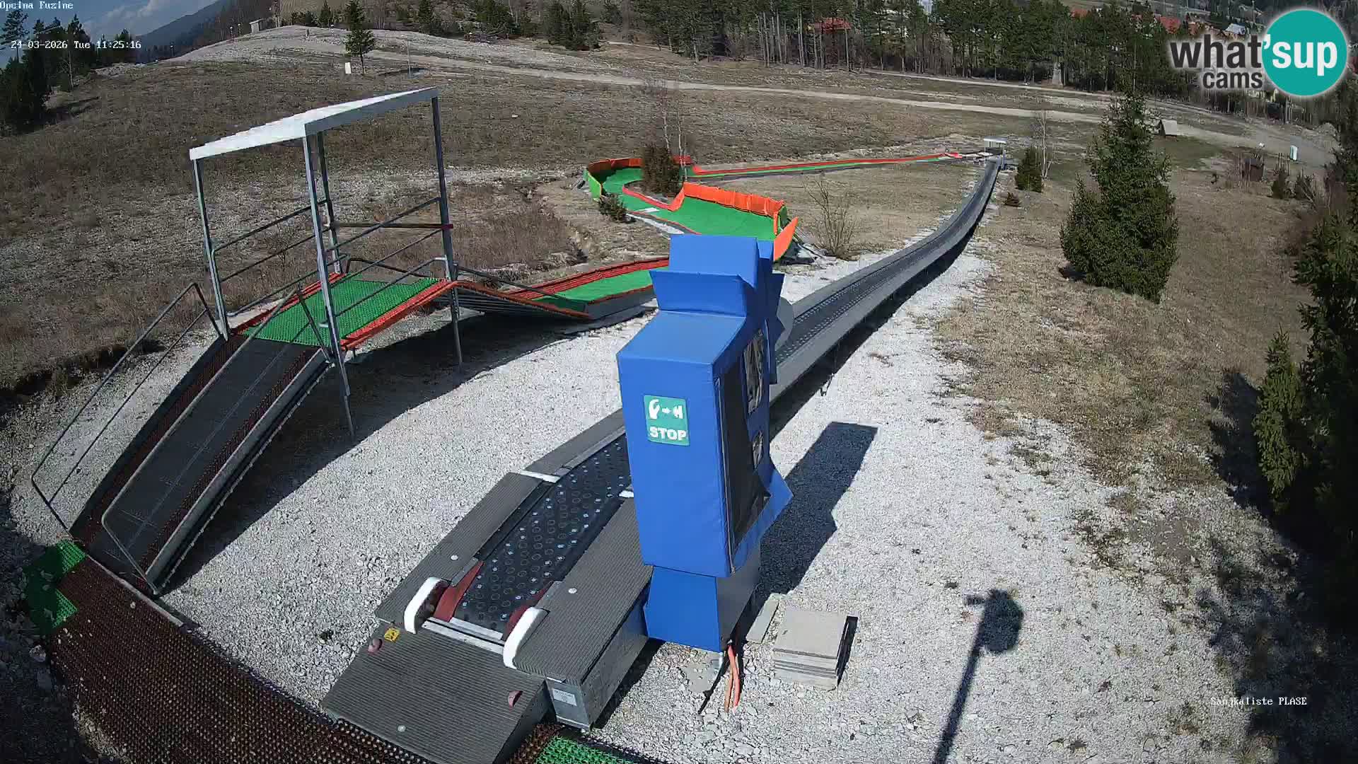 Live webcam Fužine toboggan run – Croatia