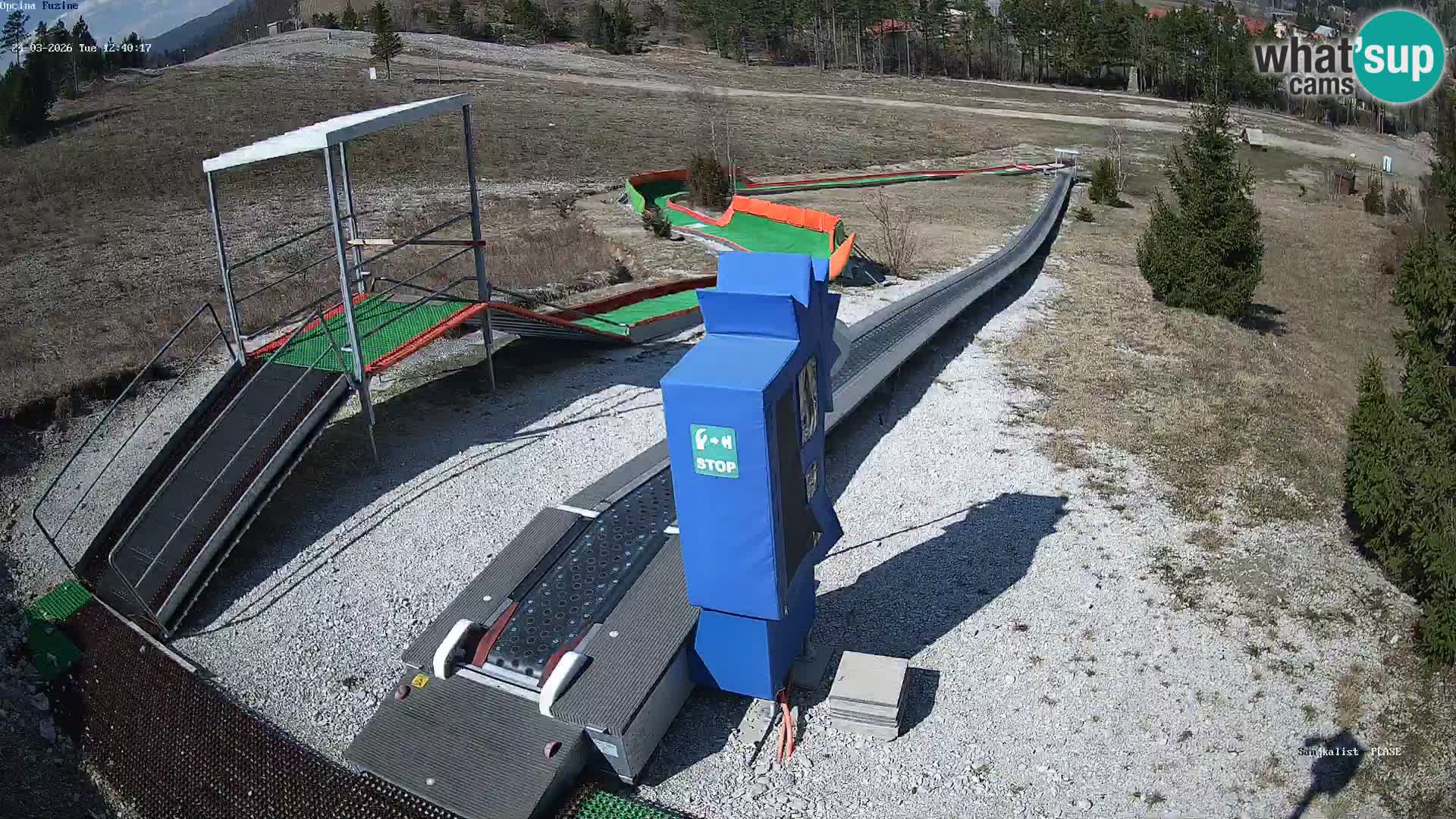 Webcam en direct Piste de luge de Fužine – Croatie