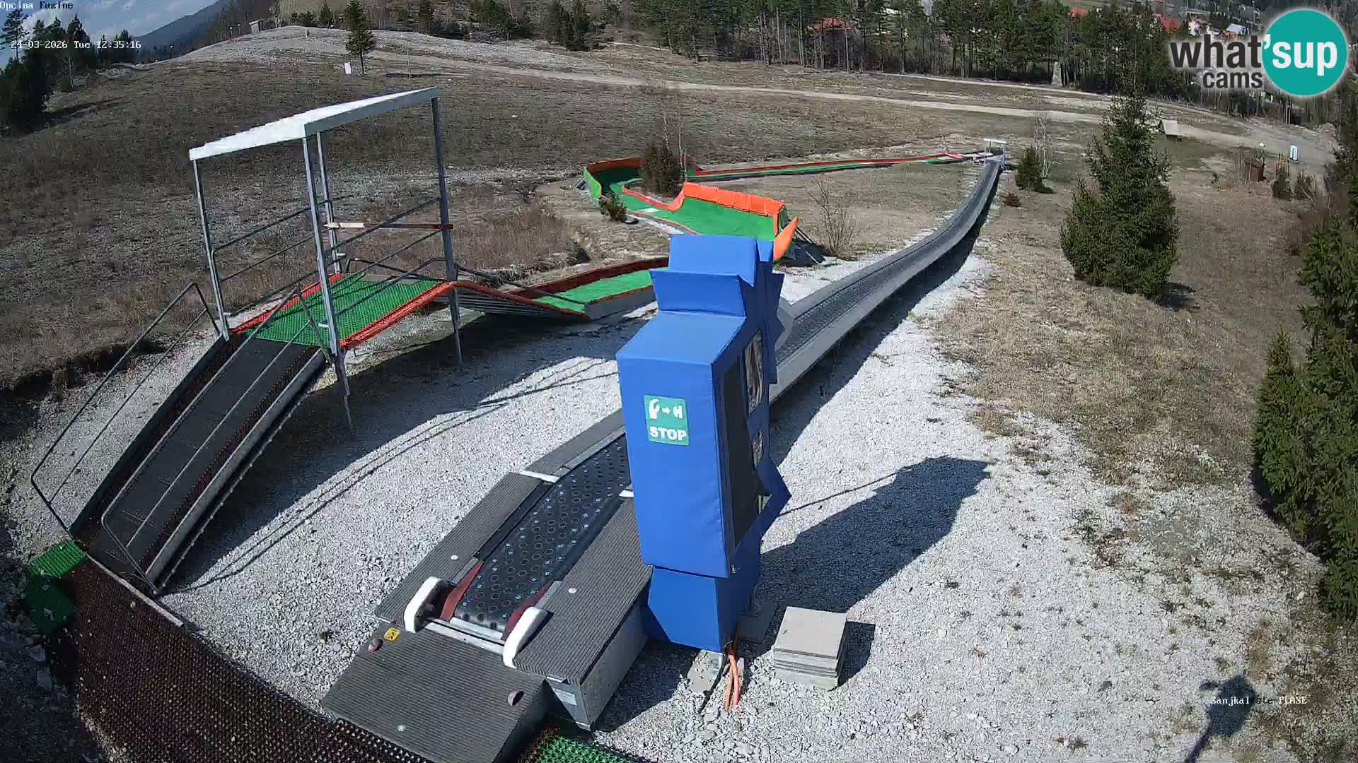 Live webcam Pista da slittino Fužine – Croazia