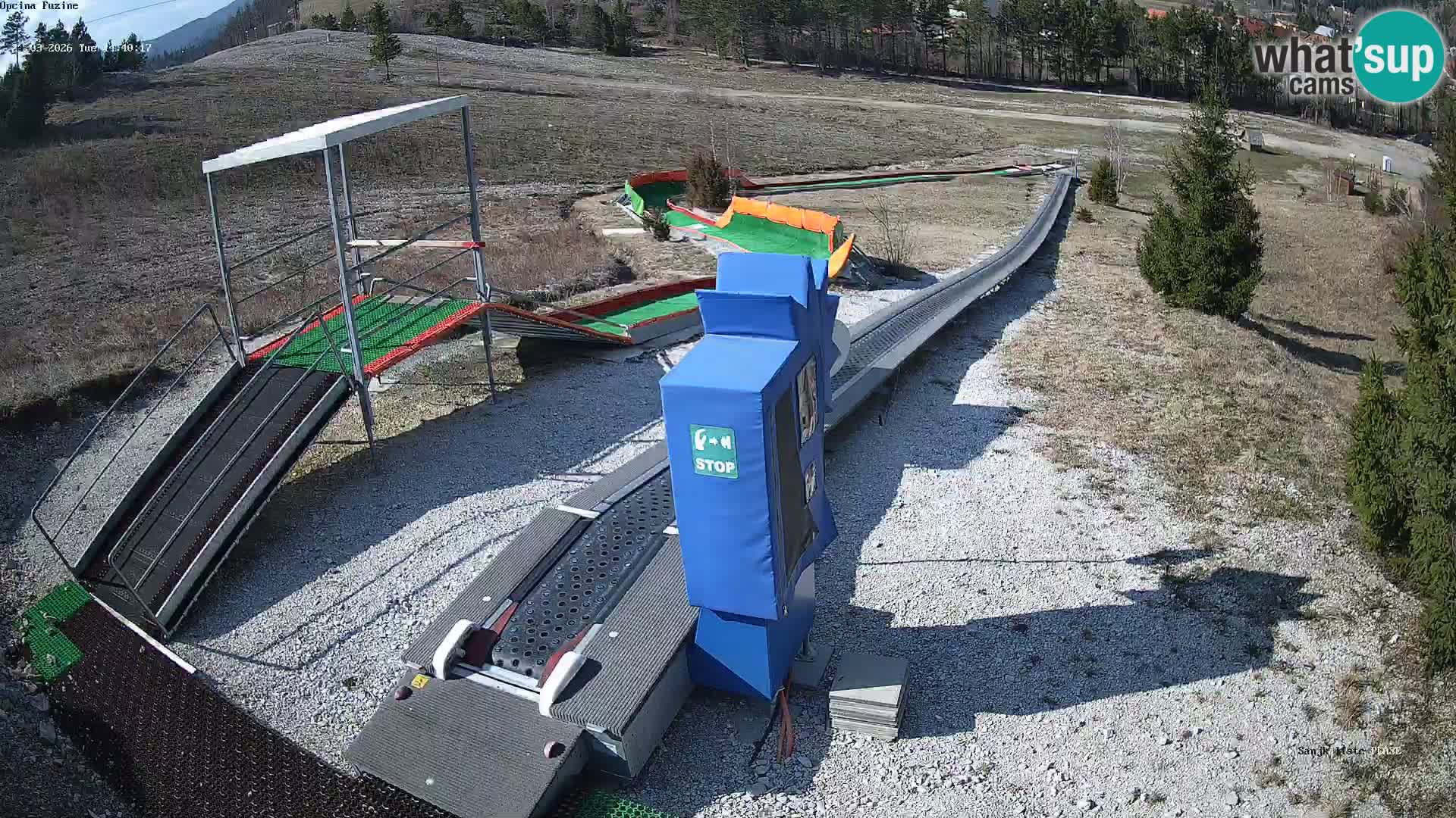 Live webcam Pista da slittino Fužine – Croazia