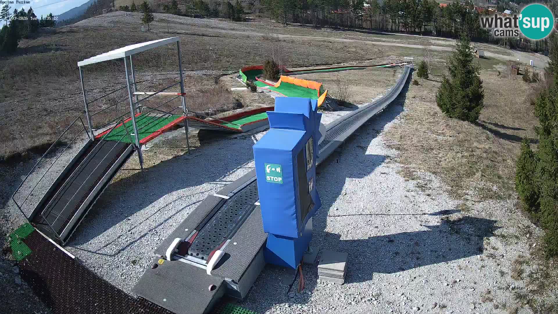 Webcam en direct Piste de luge de Fužine – Croatie