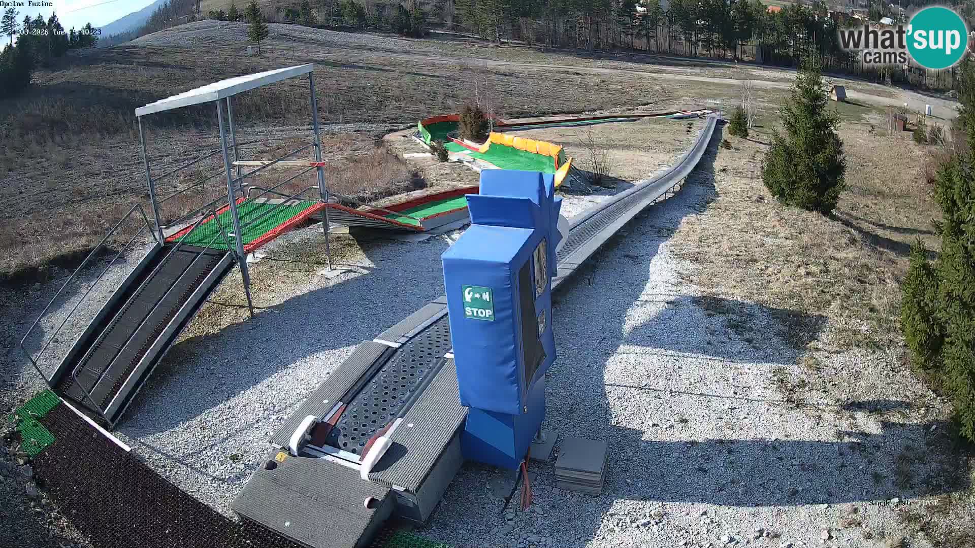 Live webcam Fužine toboggan run – Croatia