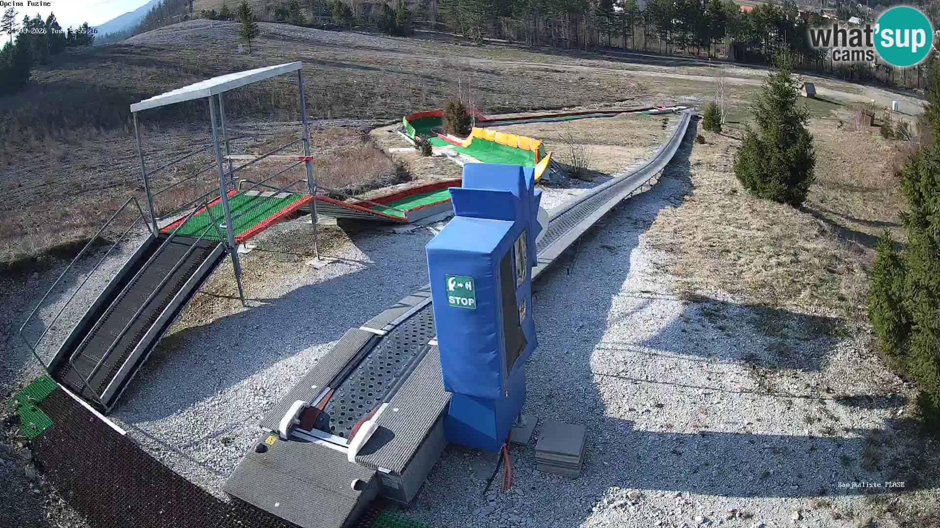 Live webcam Fužine toboggan run – Croatia