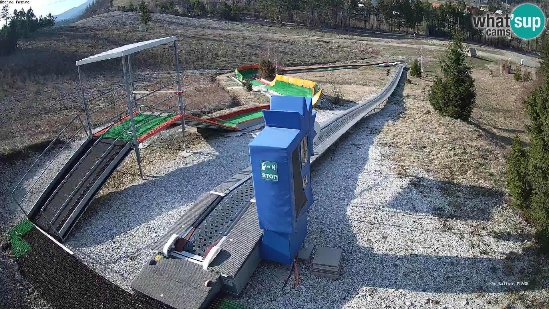 Webcam en direct Piste de luge de Fužine – Croatie