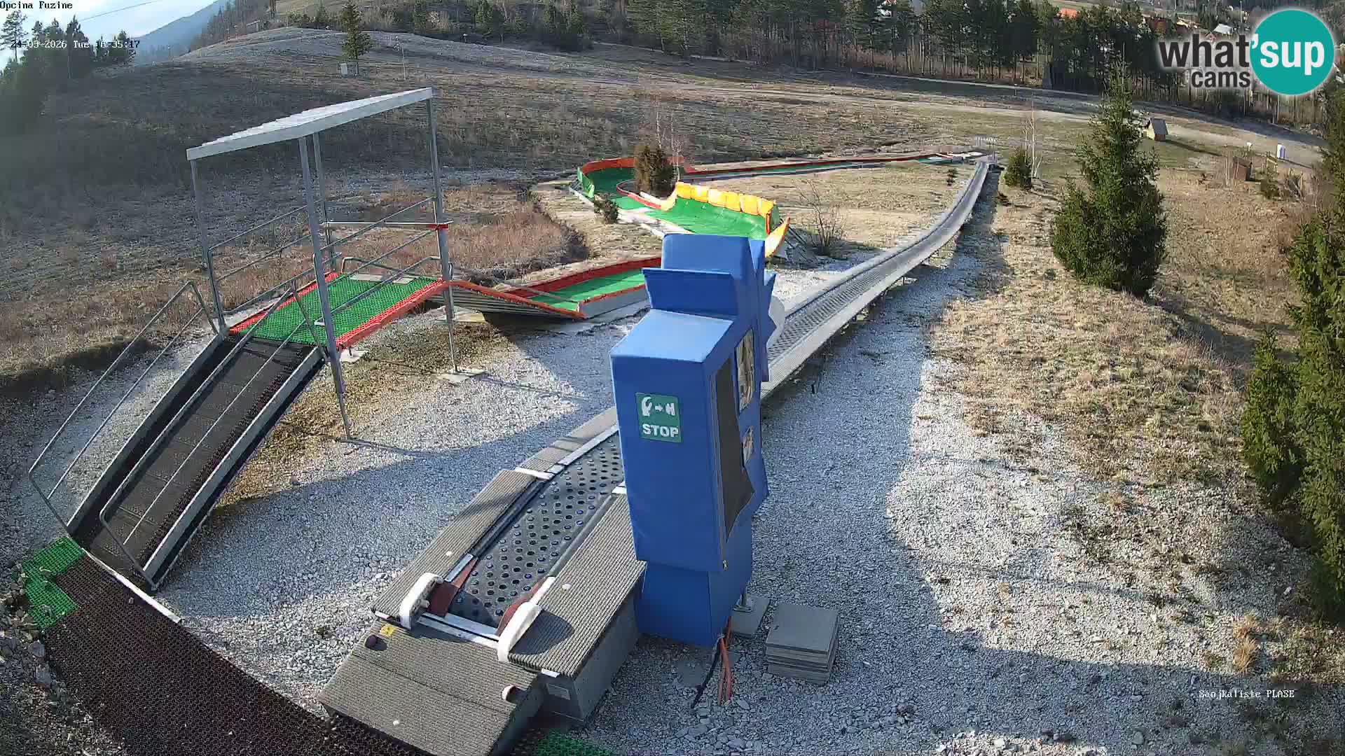 Live webcam Fužine toboggan run – Croatia