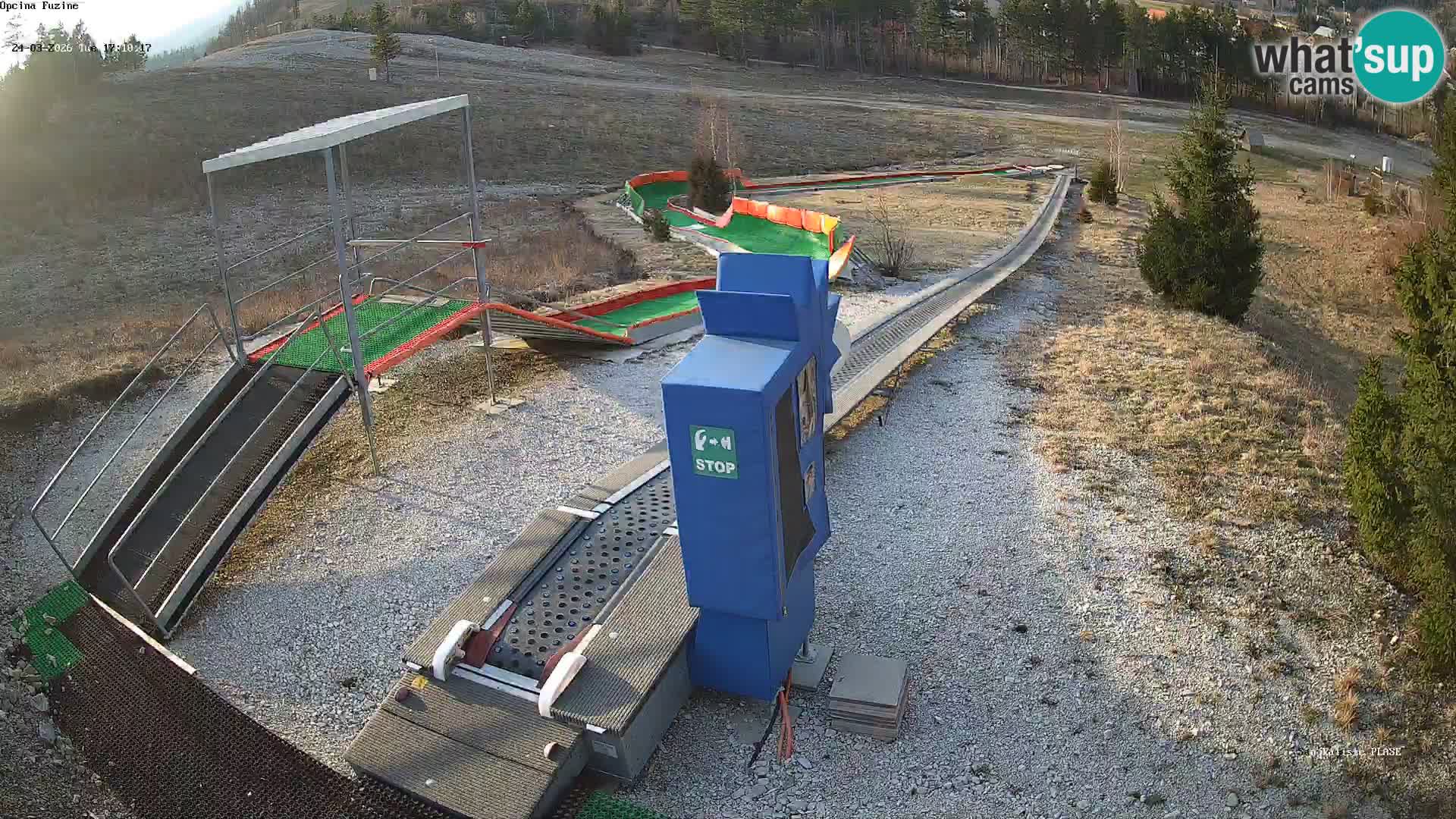 Live webcam Fužine toboggan run – Croatia