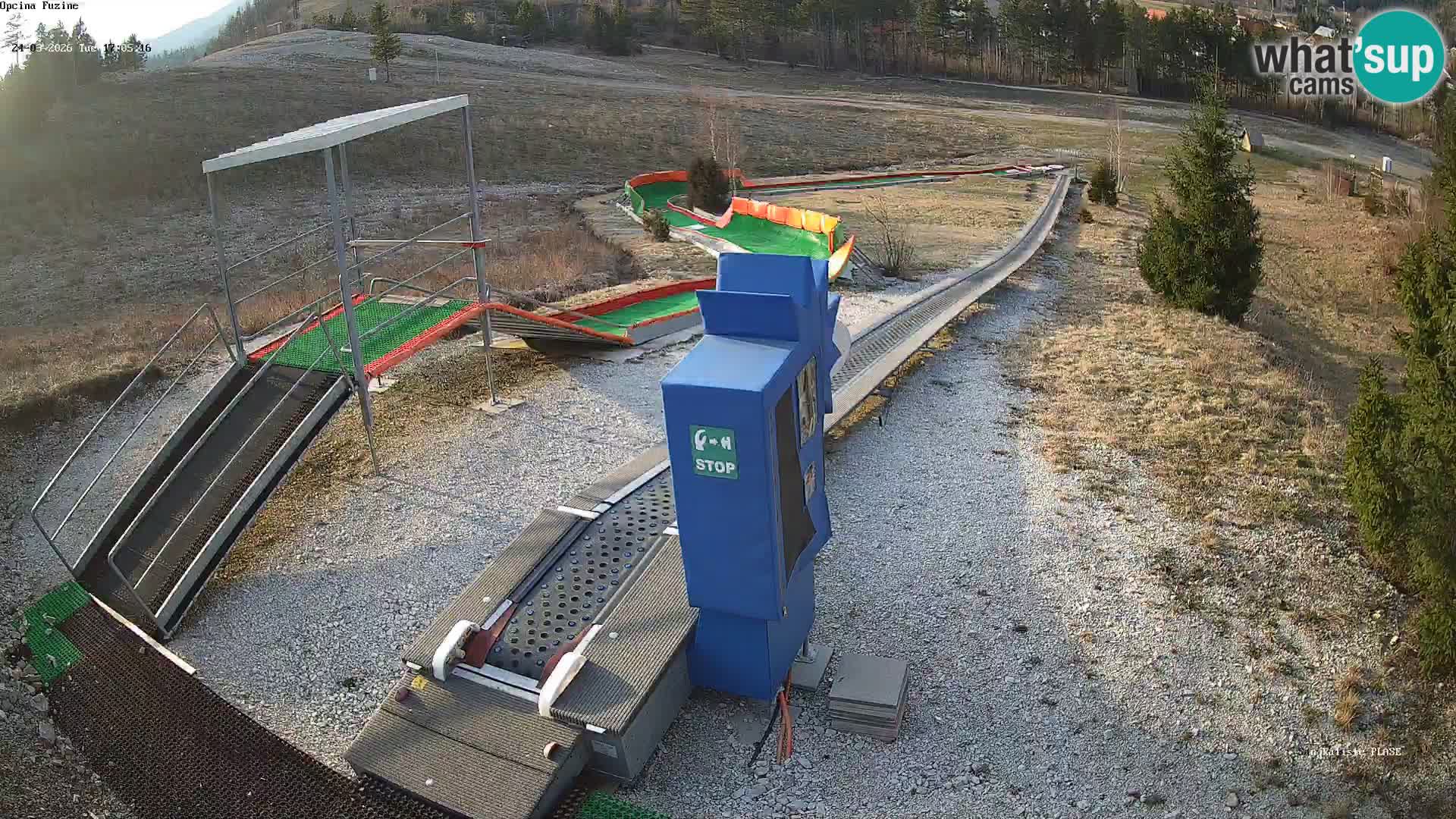 Live webcam Fužine toboggan run – Croatia