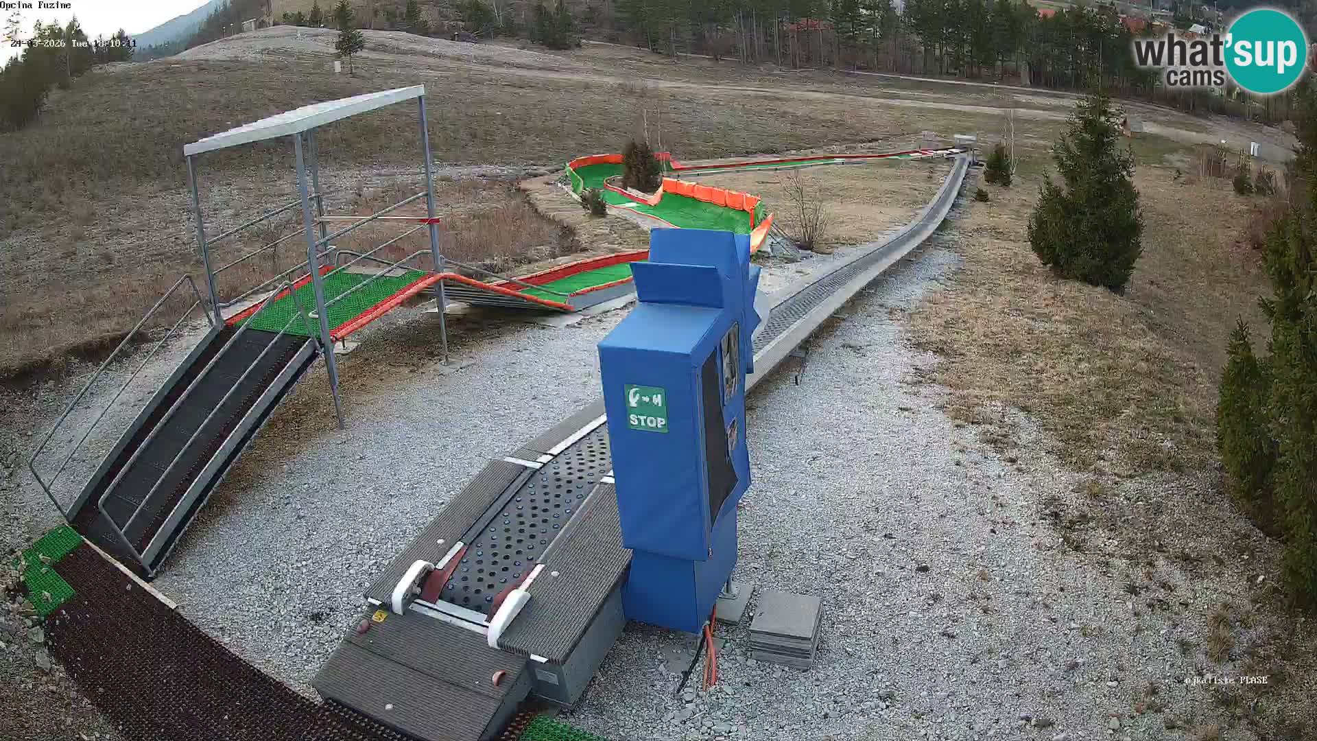 Live webcam Fužine toboggan run – Croatia