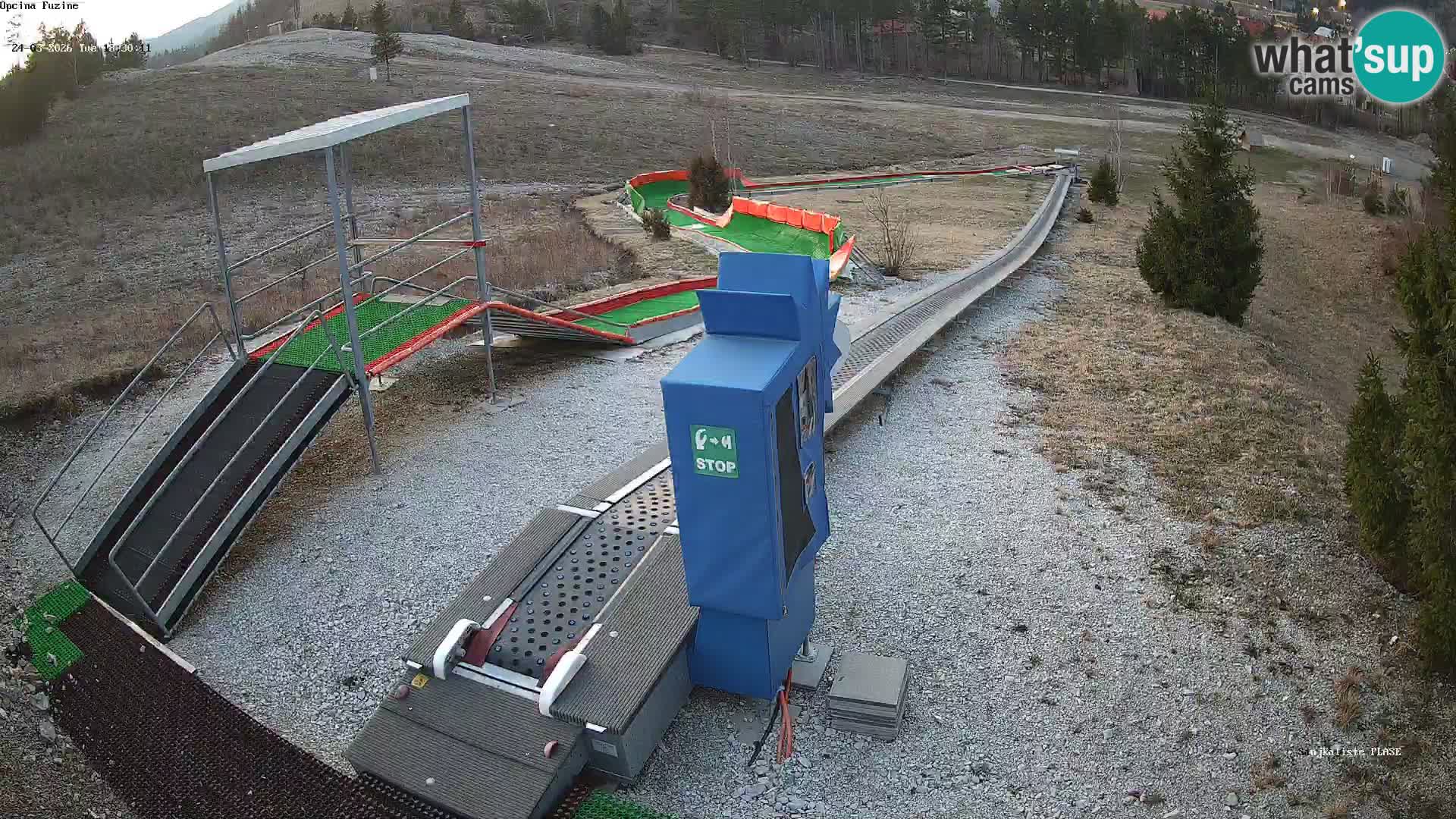 Live webcam Fužine toboggan run – Croatia
