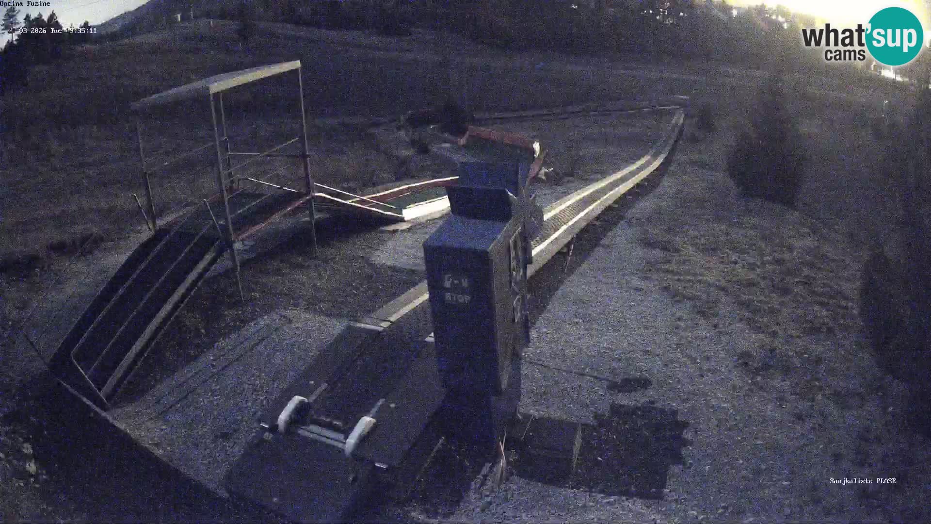 Live webcam Pista da slittino Fužine – Croazia