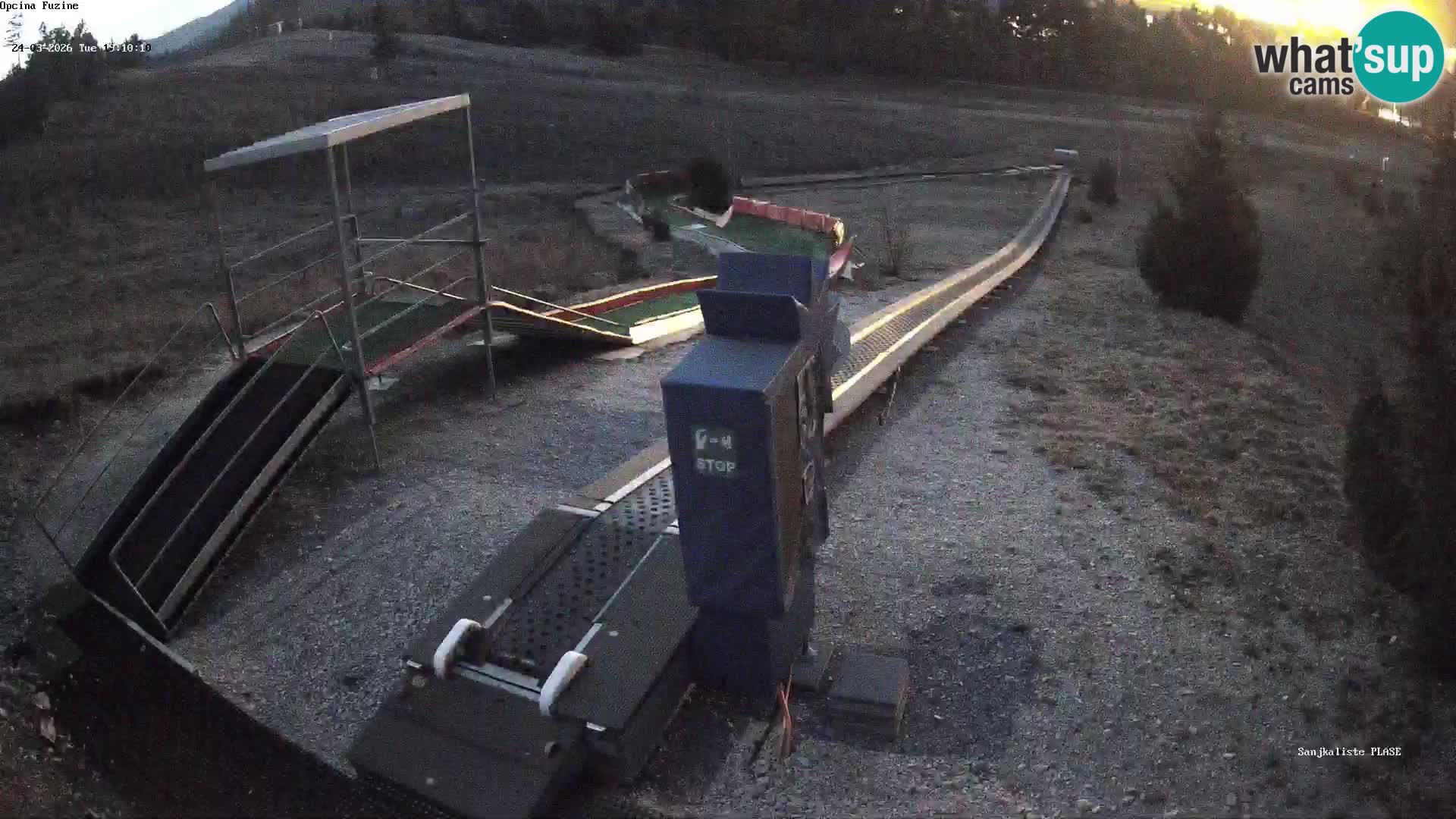 Live webcam Pista da slittino Fužine – Croazia