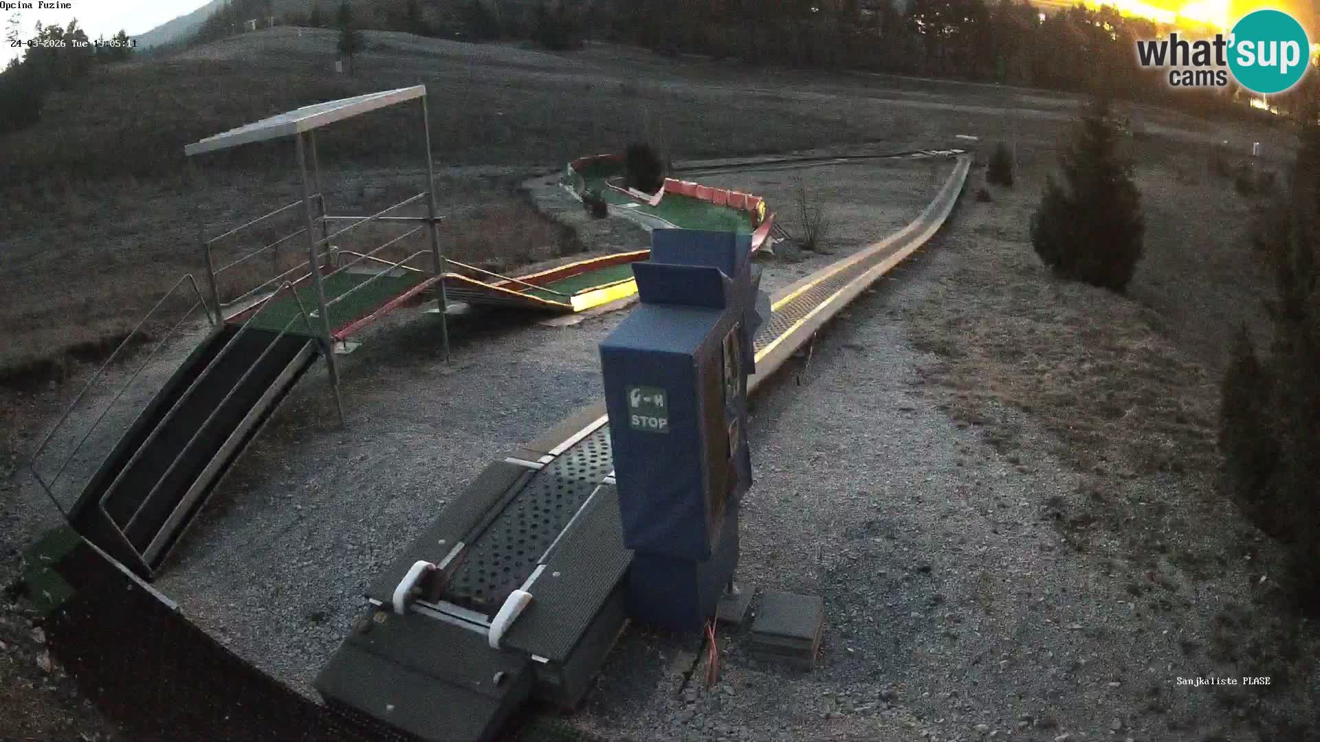 Webcam en direct Piste de luge de Fužine – Croatie